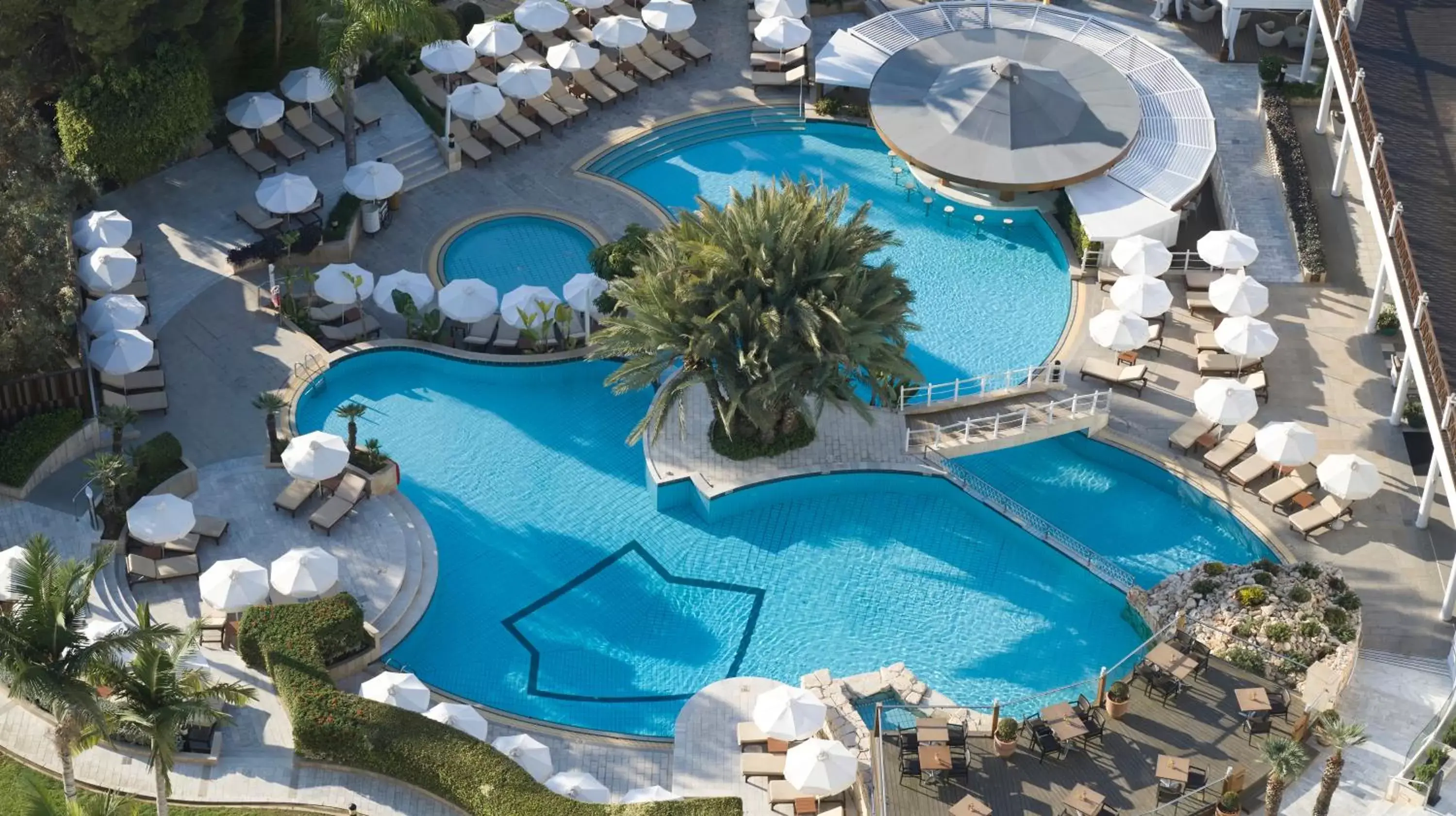 Bird's eye view, Pool View in Mediterranean Beach Hotel