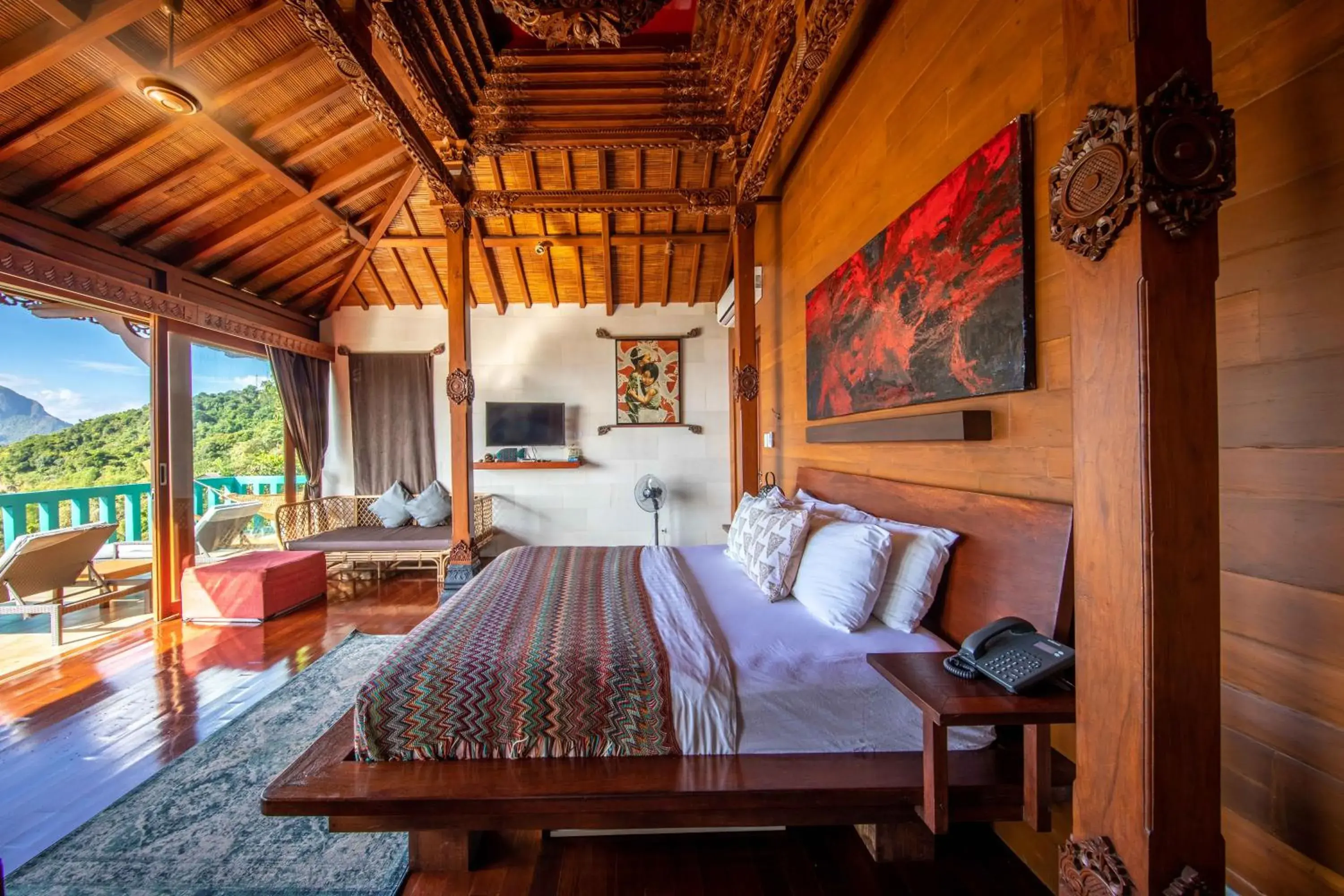 Bed, Seating Area in Karuna El Nido Villas