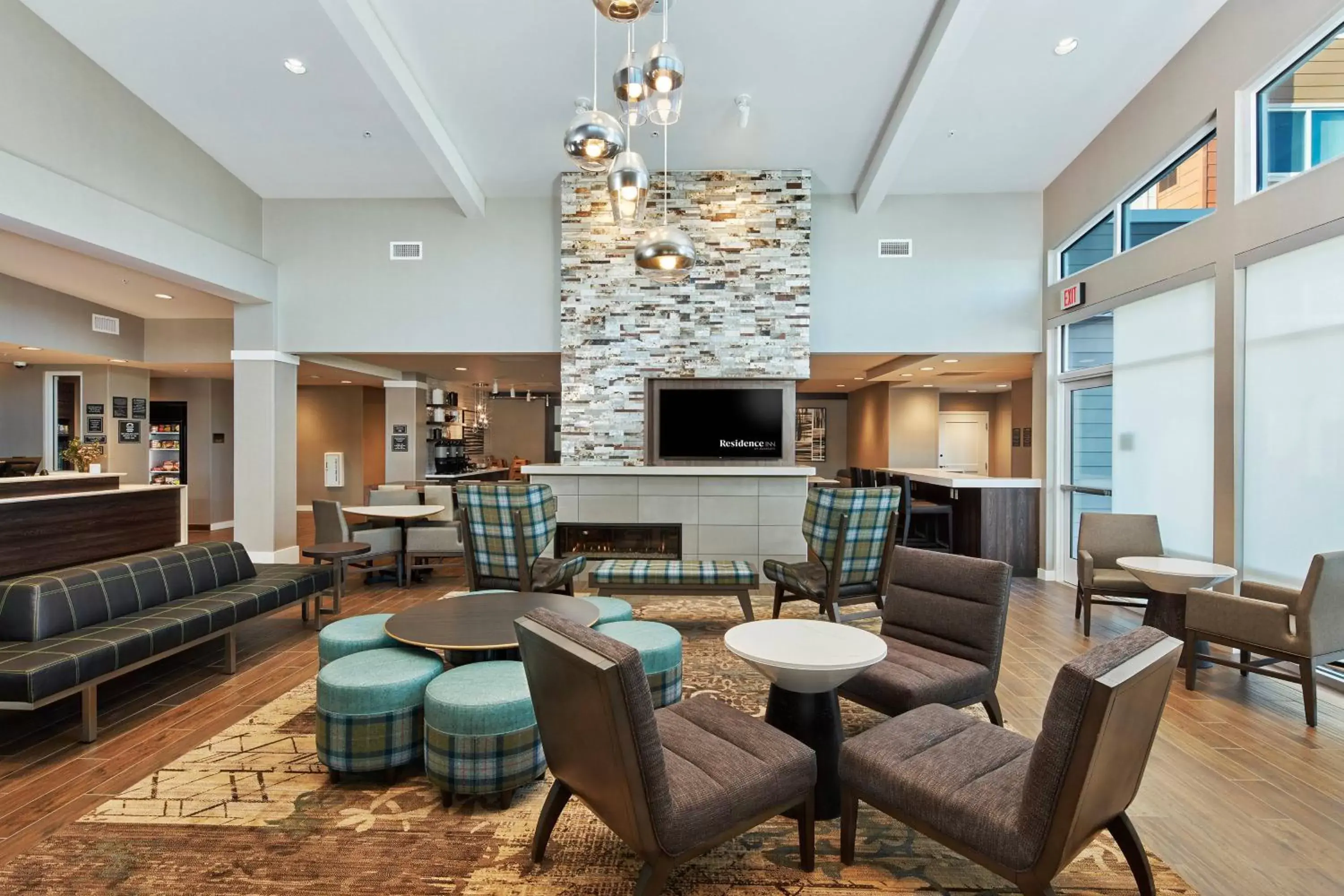 Lobby or reception, Lounge/Bar in Residence Inn Sacramento Davis