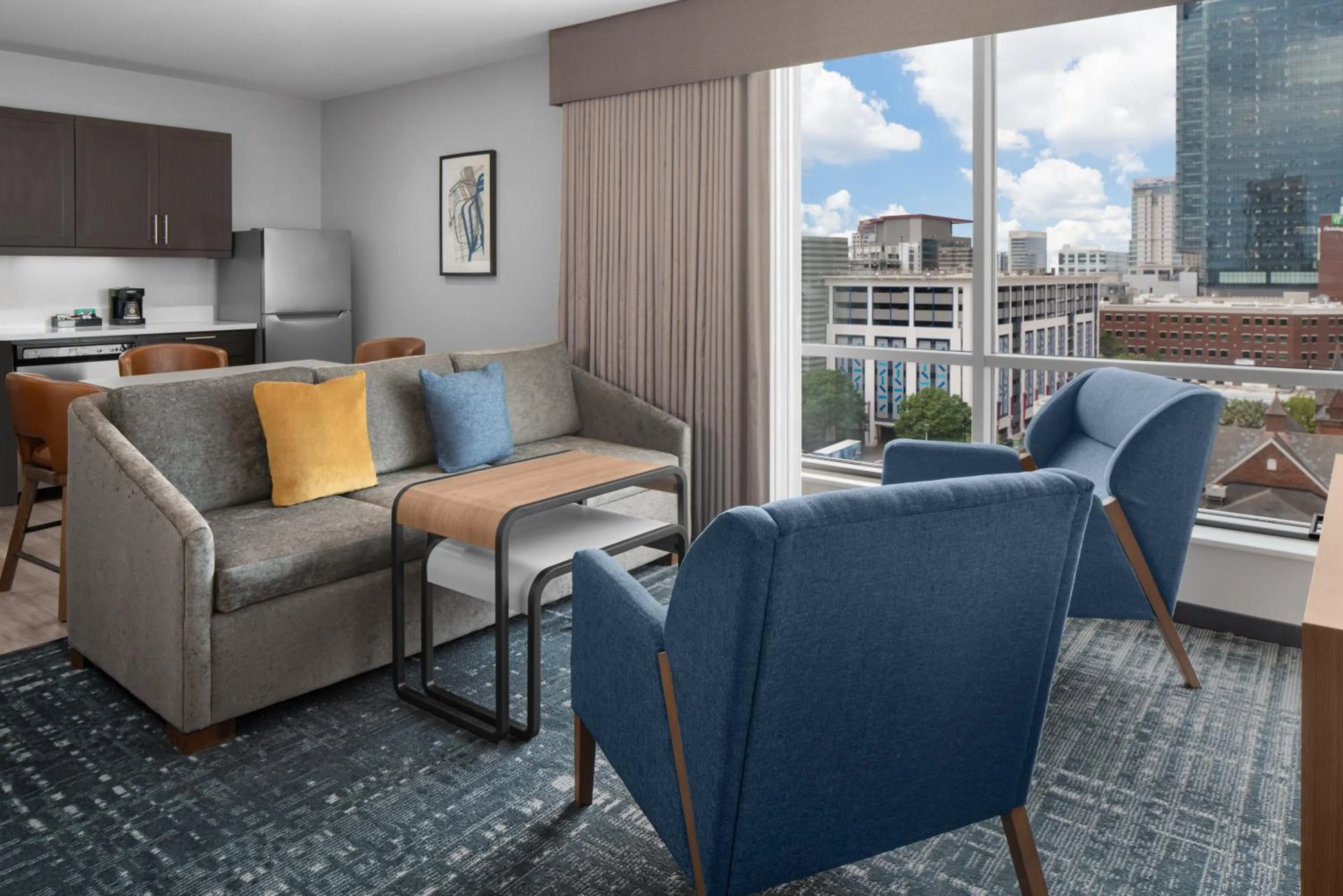 Living room in Homewood Suites By Hilton Charlotte Uptown First Ward