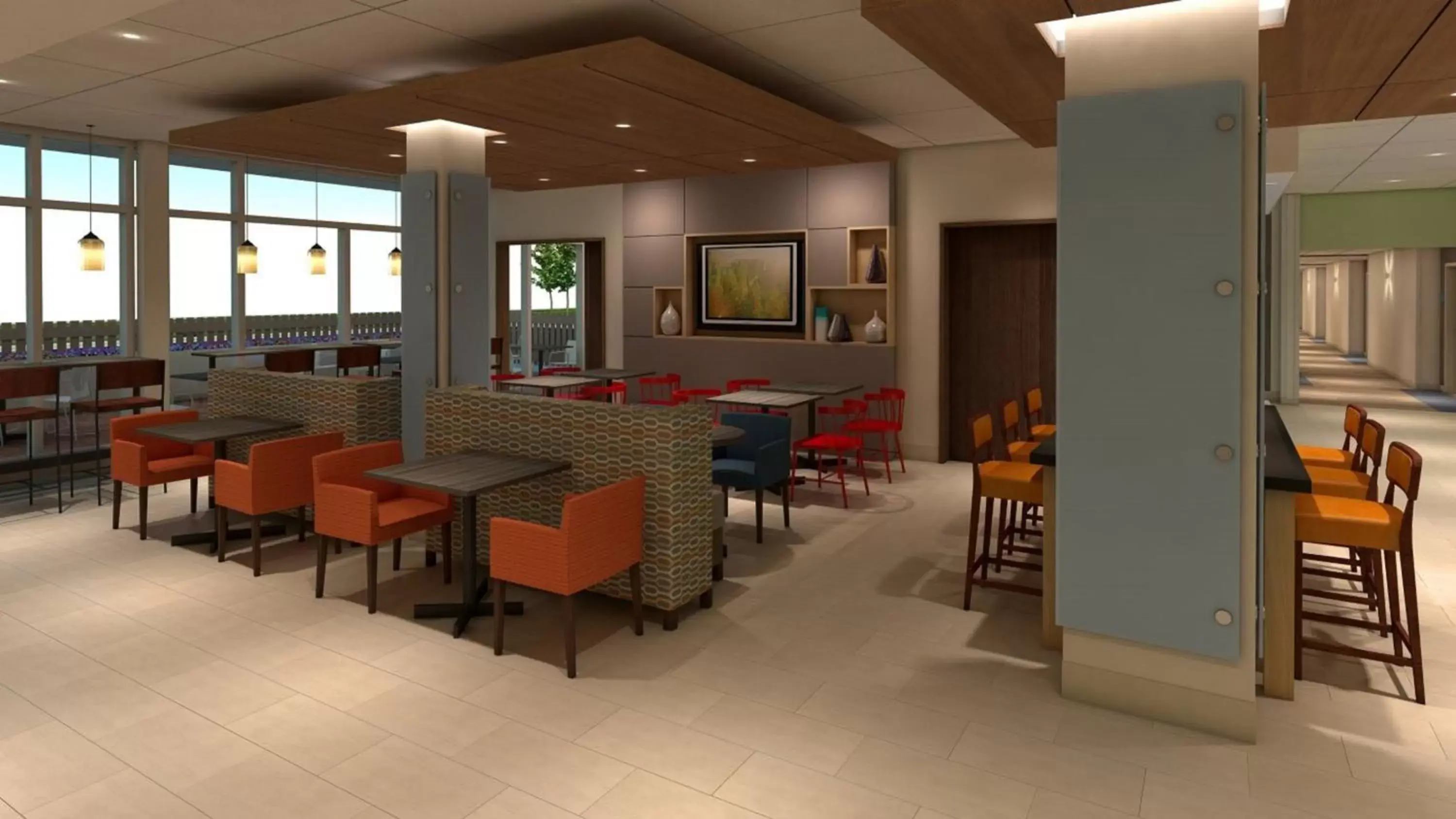 Lobby or reception, Restaurant/Places to Eat in Holiday Inn Express & Suites - The Dalles, an IHG Hotel