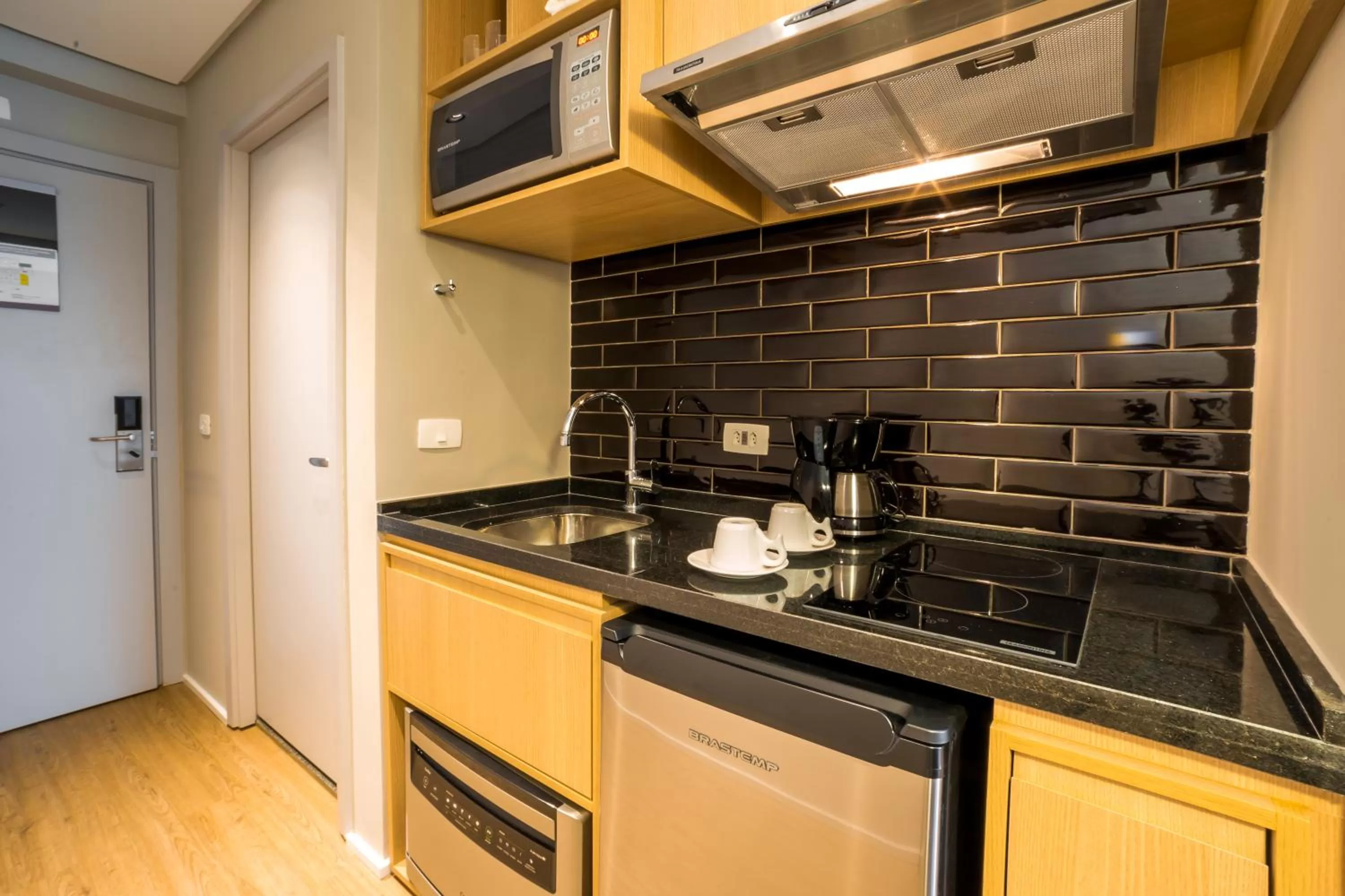 Kitchen or kitchenette in Aparthotel Adagio Sao Bernardo Do Campo