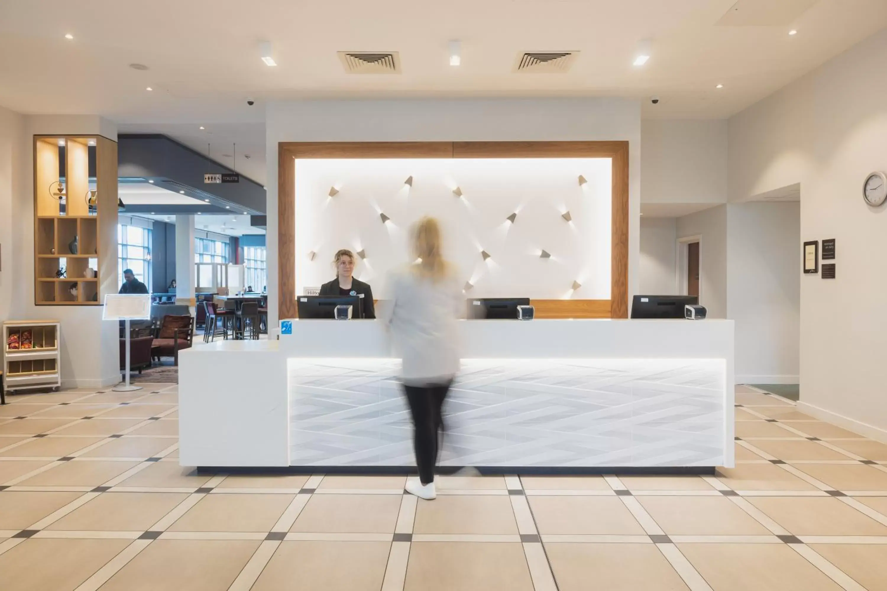 Lobby or reception, Lobby/Reception in Hilton Garden Inn Birmingham Airport Uk