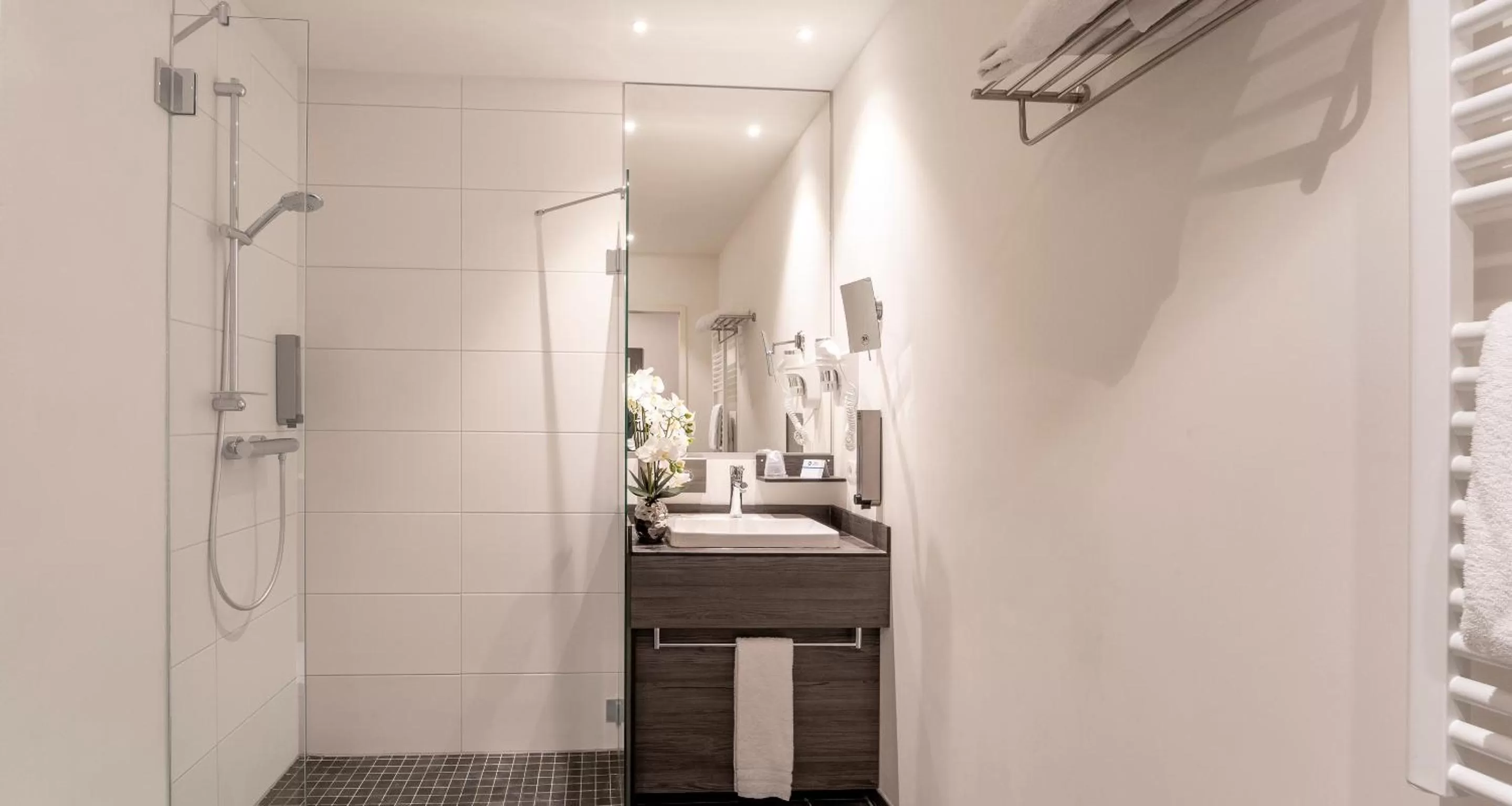 Shower in Best Western Plaza Hotel Mannheim