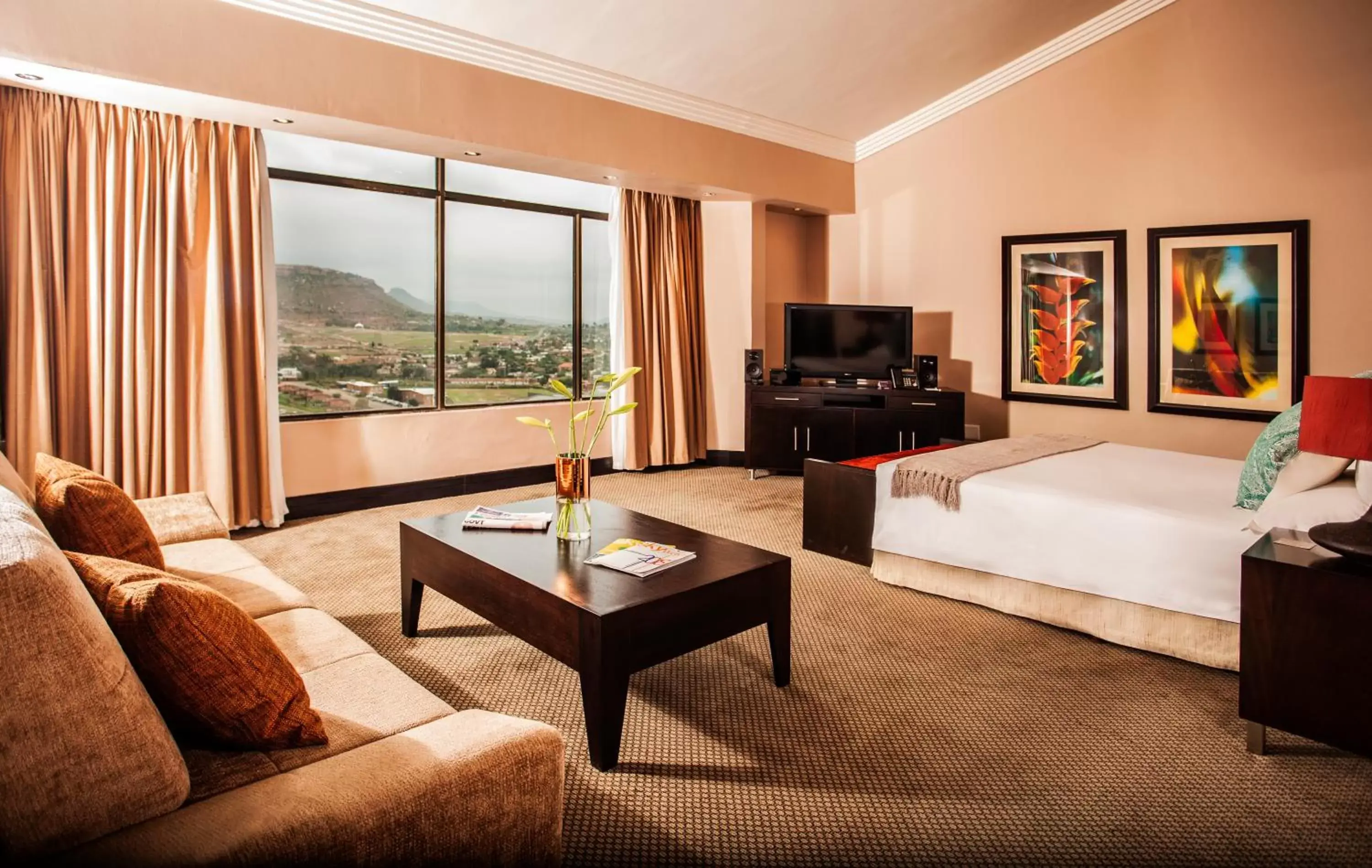 Communal lounge/ TV room, Seating Area in Avani Lesotho Hotel & Casino