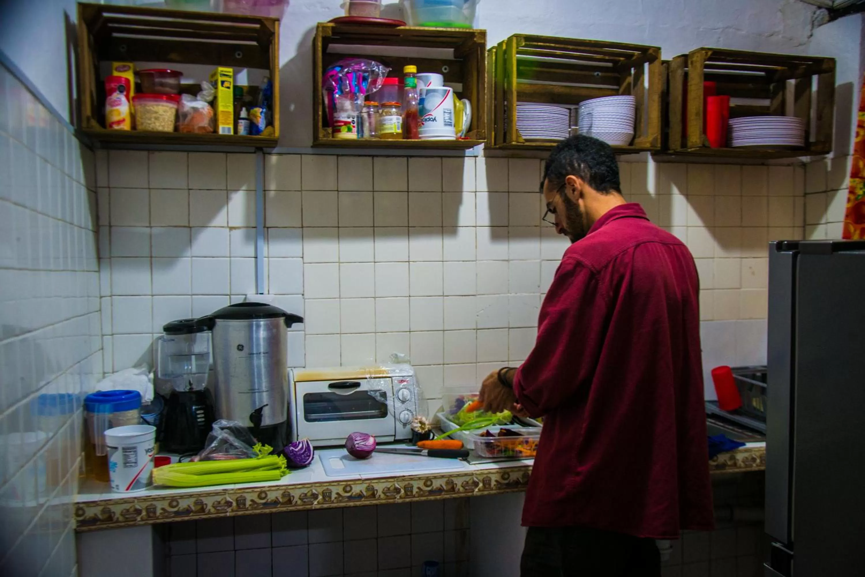 Communal kitchen in Villa Coleta