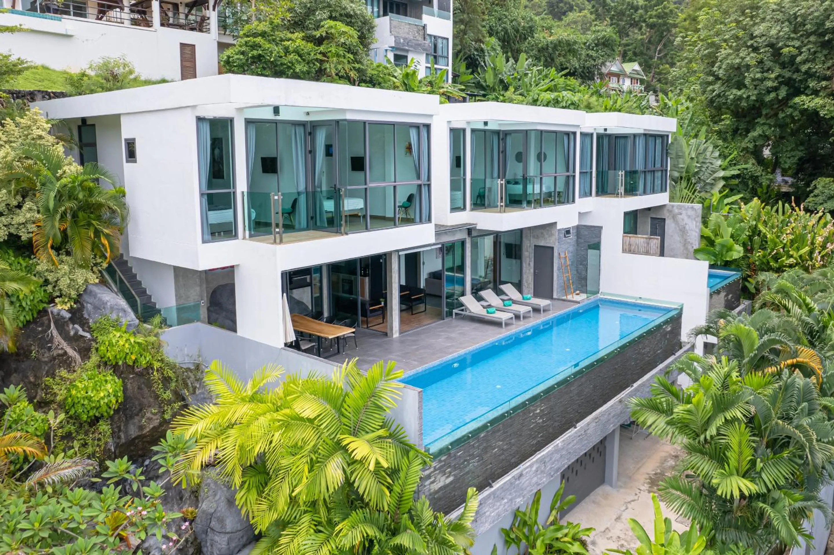 Property building in Baan Saint-Tropez Seaview Villas Kata Beach