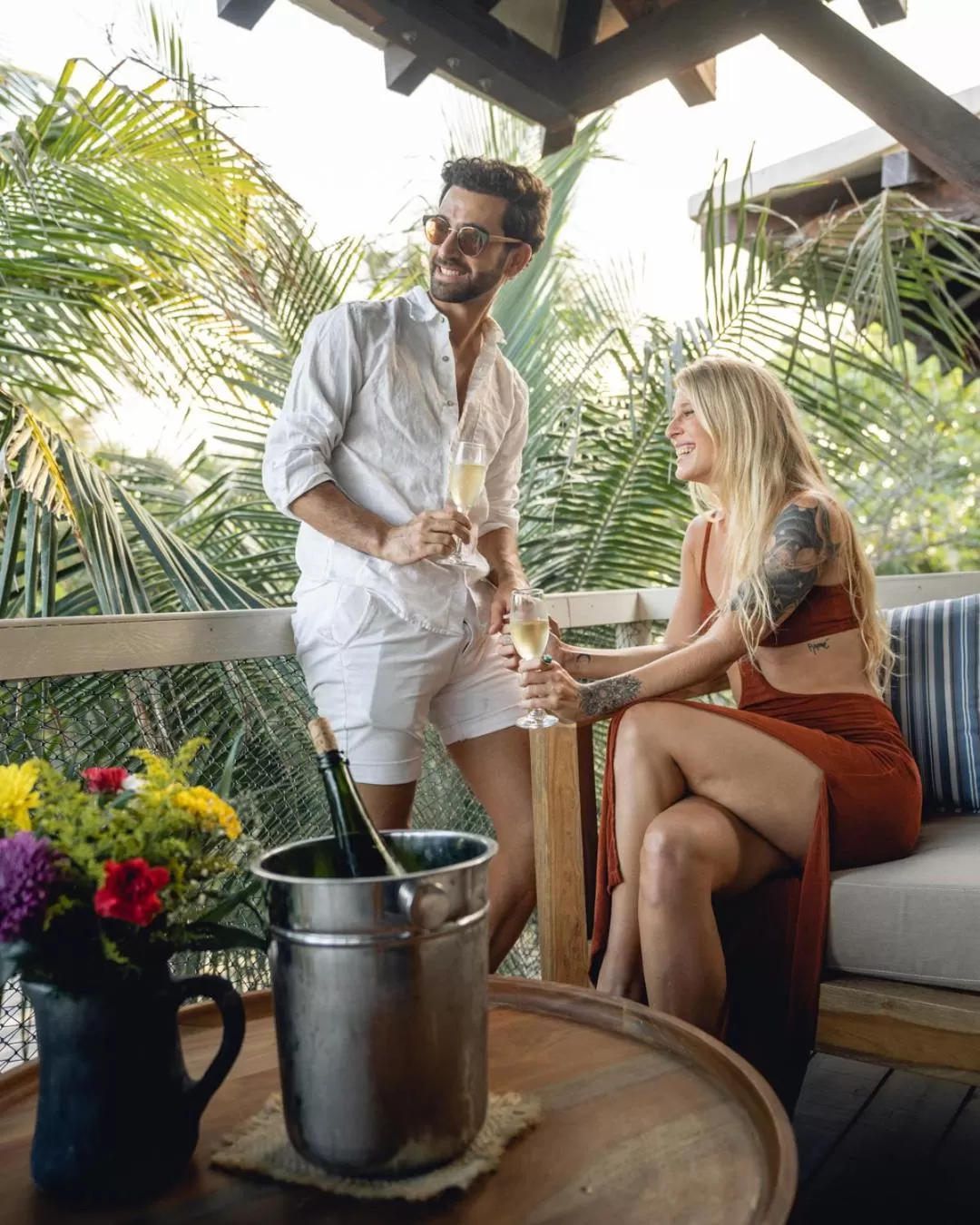 Garden in Villa Pescadores Tulum-Beachfront hotel by Ahau Collection