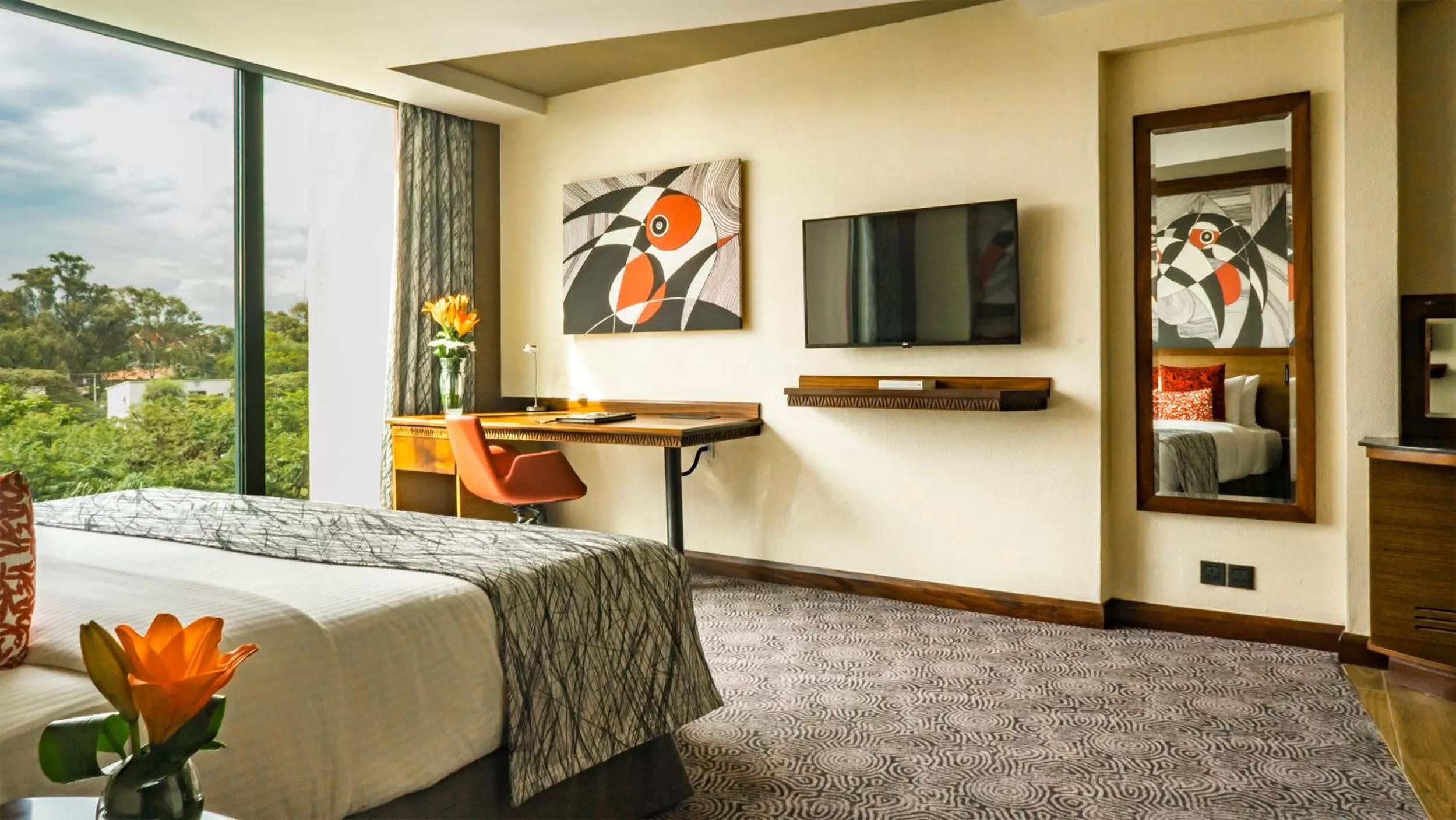 TV and multimedia, Bed in Sarova Panafric Hotel