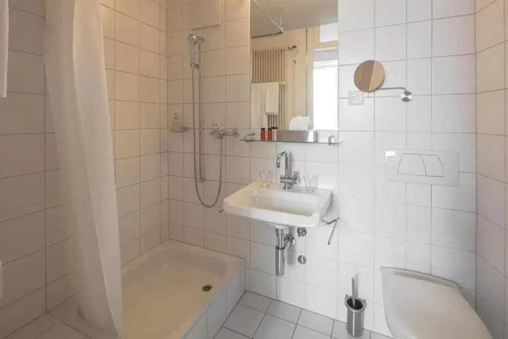 Shower, Bathroom in Baseltor Hotel & Restaurant