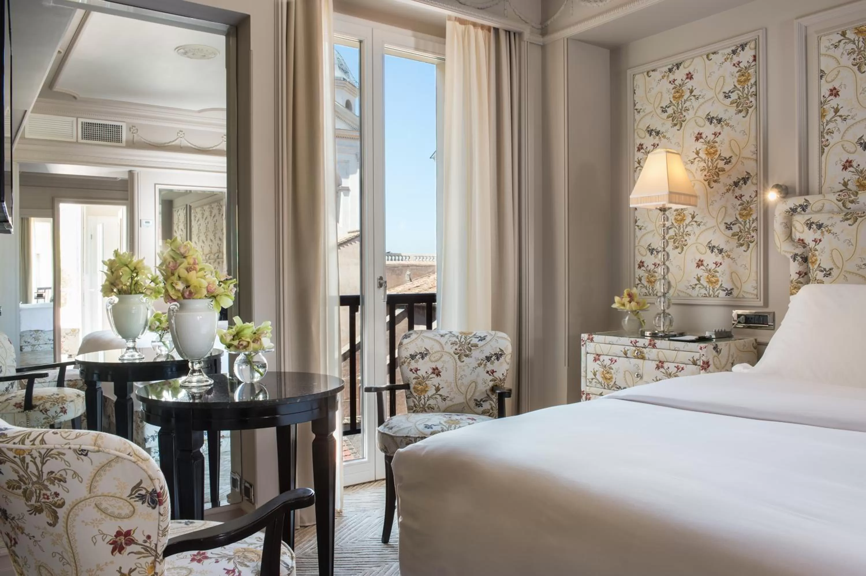 Bedroom, Bed in Hassler Roma