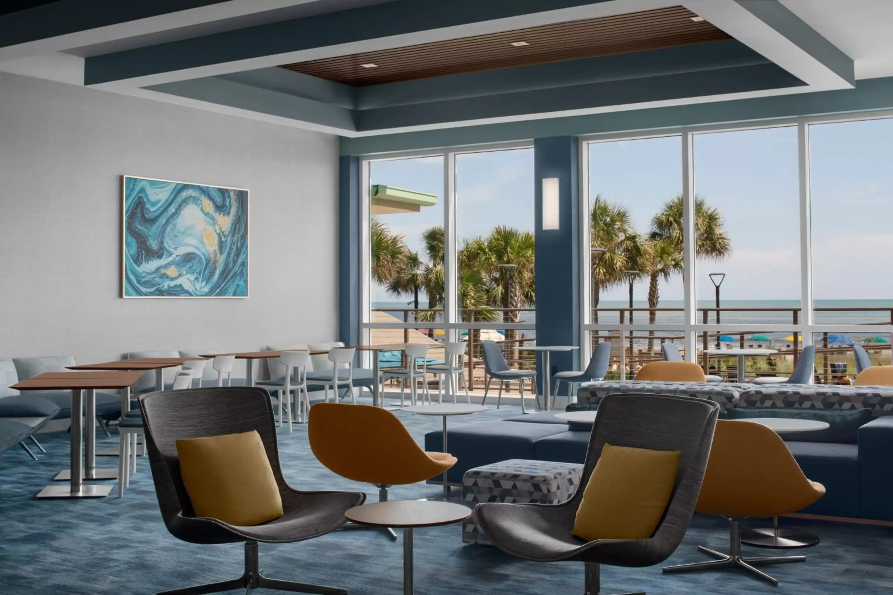 Lobby or reception, Restaurant/Places to Eat in Courtyard by Marriott Myrtle Beach Oceanfront