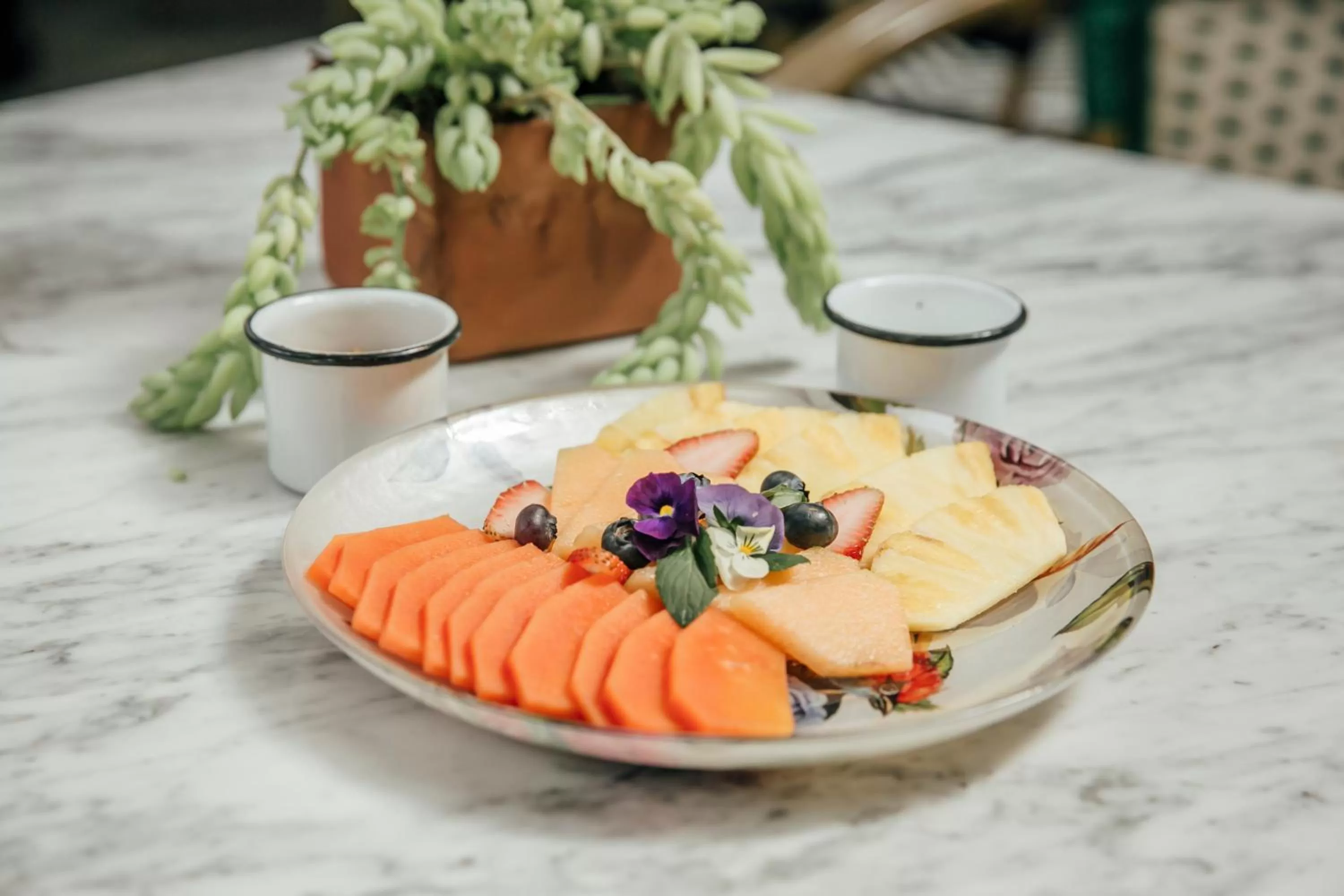 Breakfast in Orchid House Mexico City