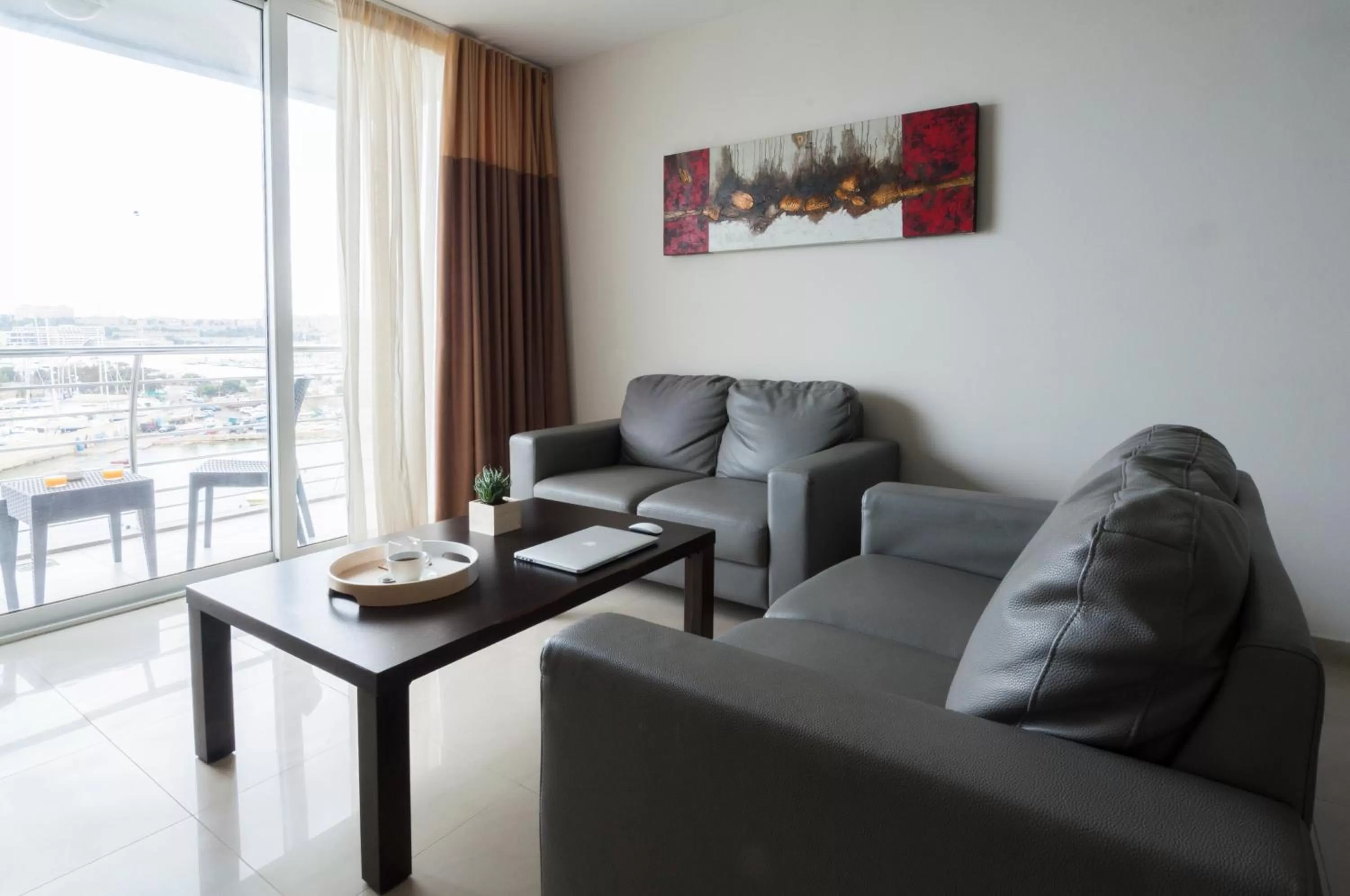 Living room in Blubay Apartments by ST Hotels
