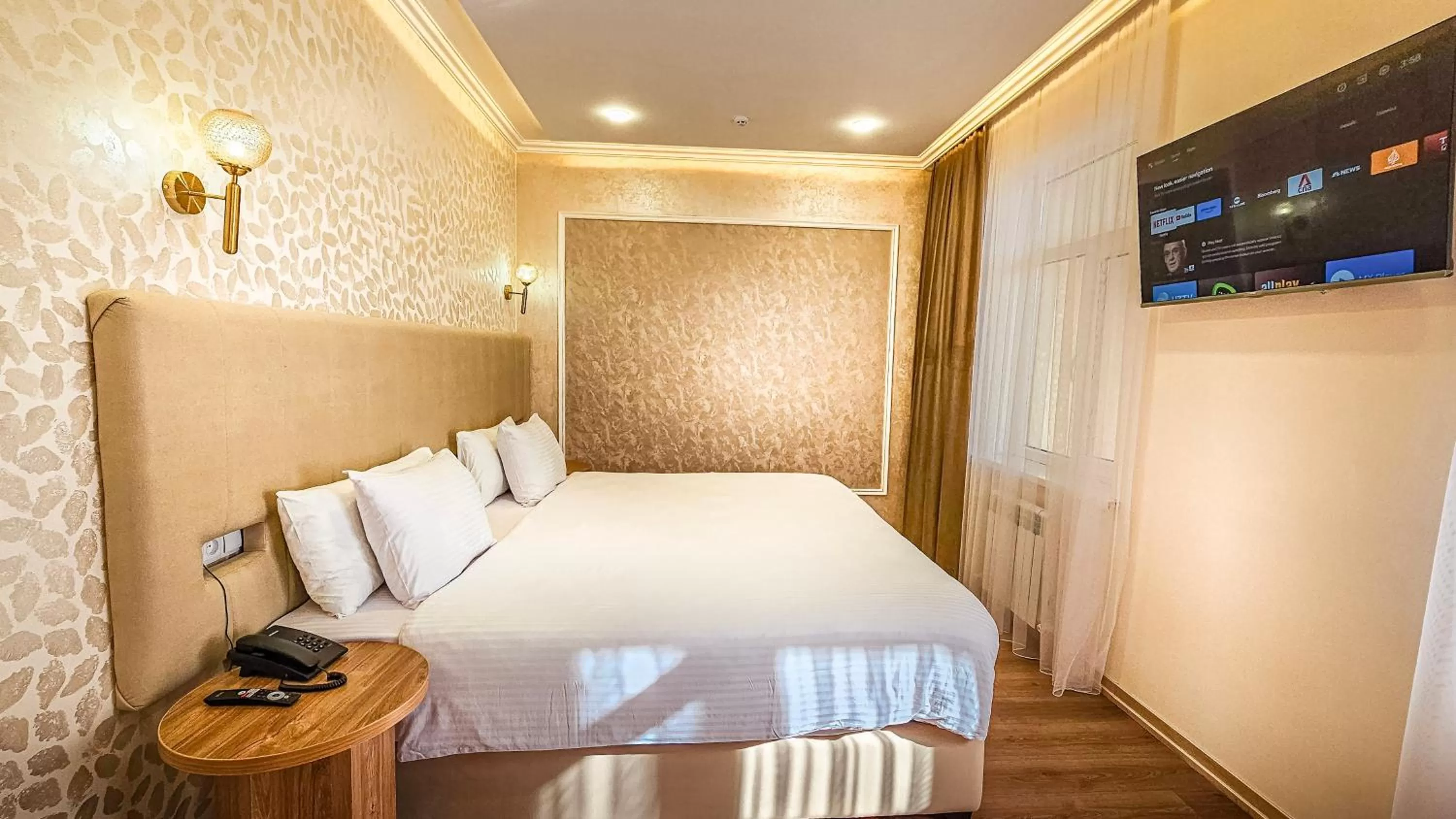 Bed in Hotel Bankir Khiva