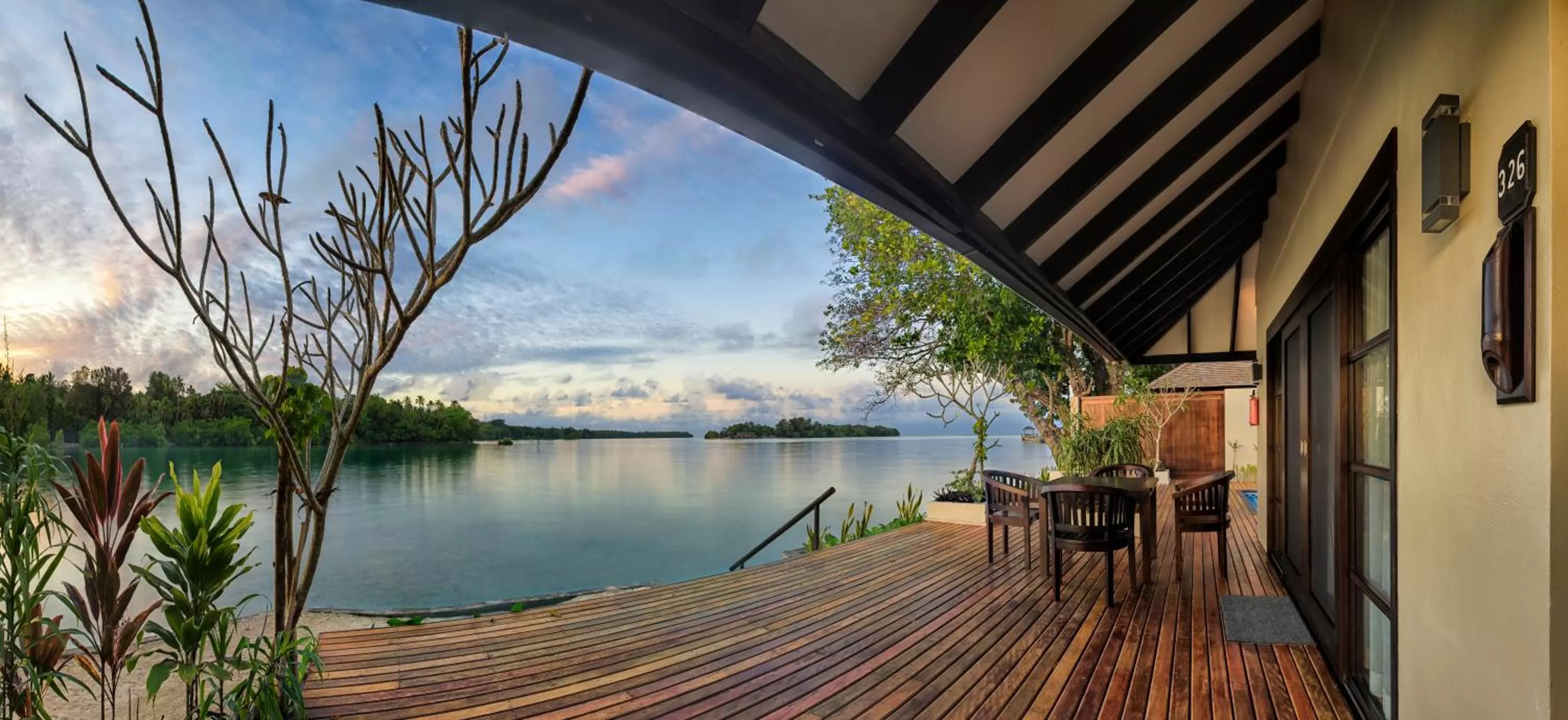 Patio in Warwick Le Lagon Resort & Spa, Vanuatu