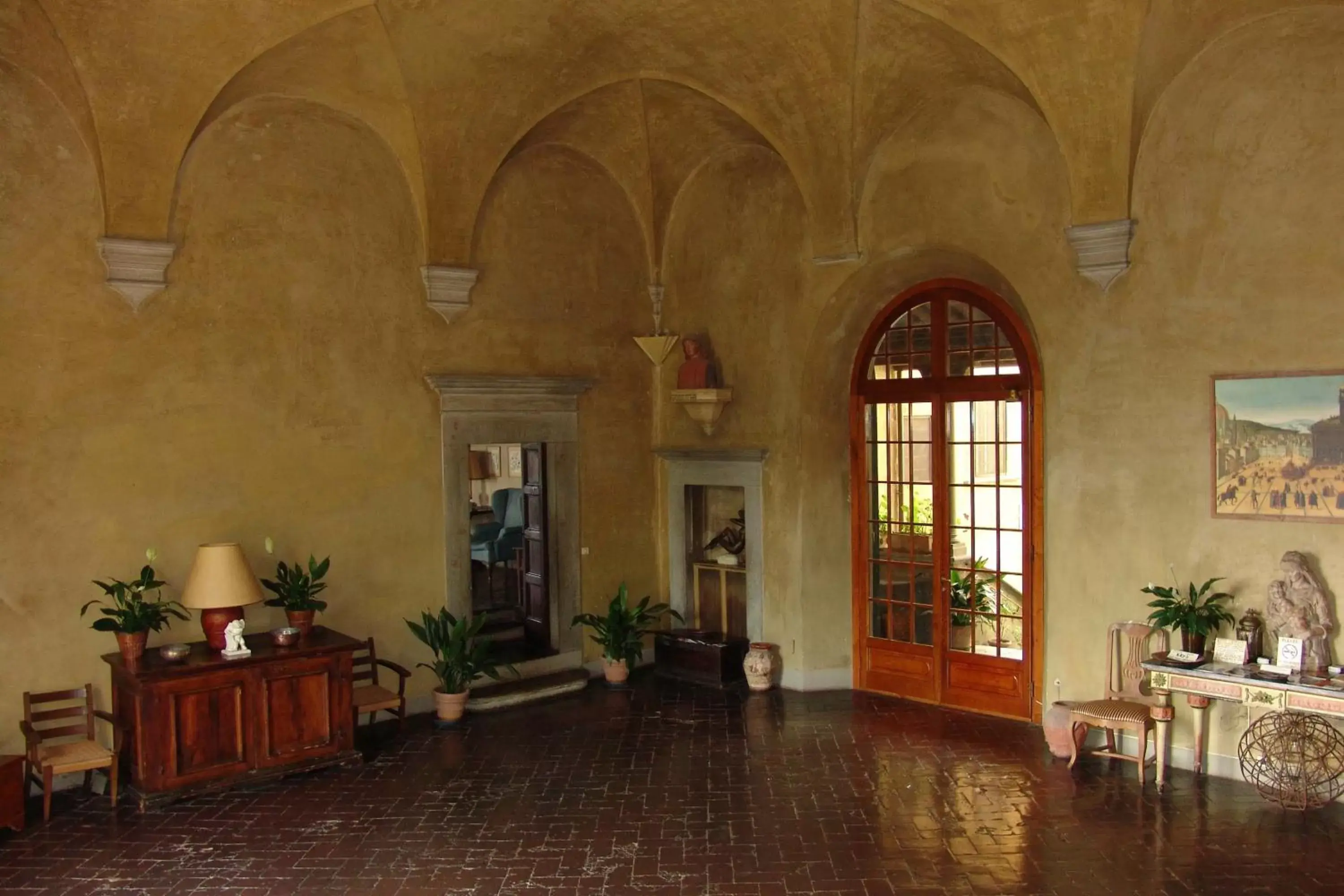 Decorative detail in Villa Rucellai