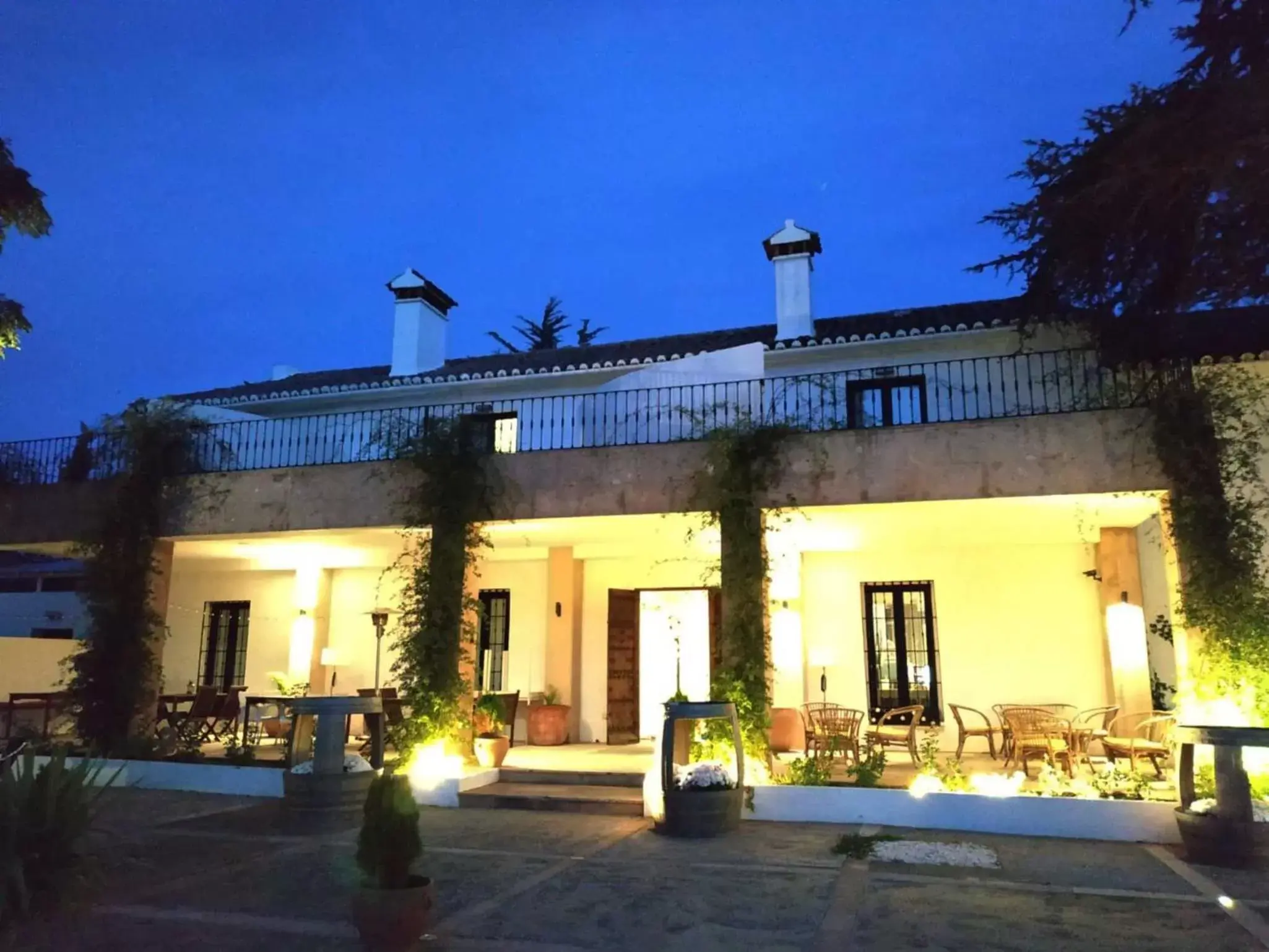 Patio, Property Building in Hotel Bodega El Juncal