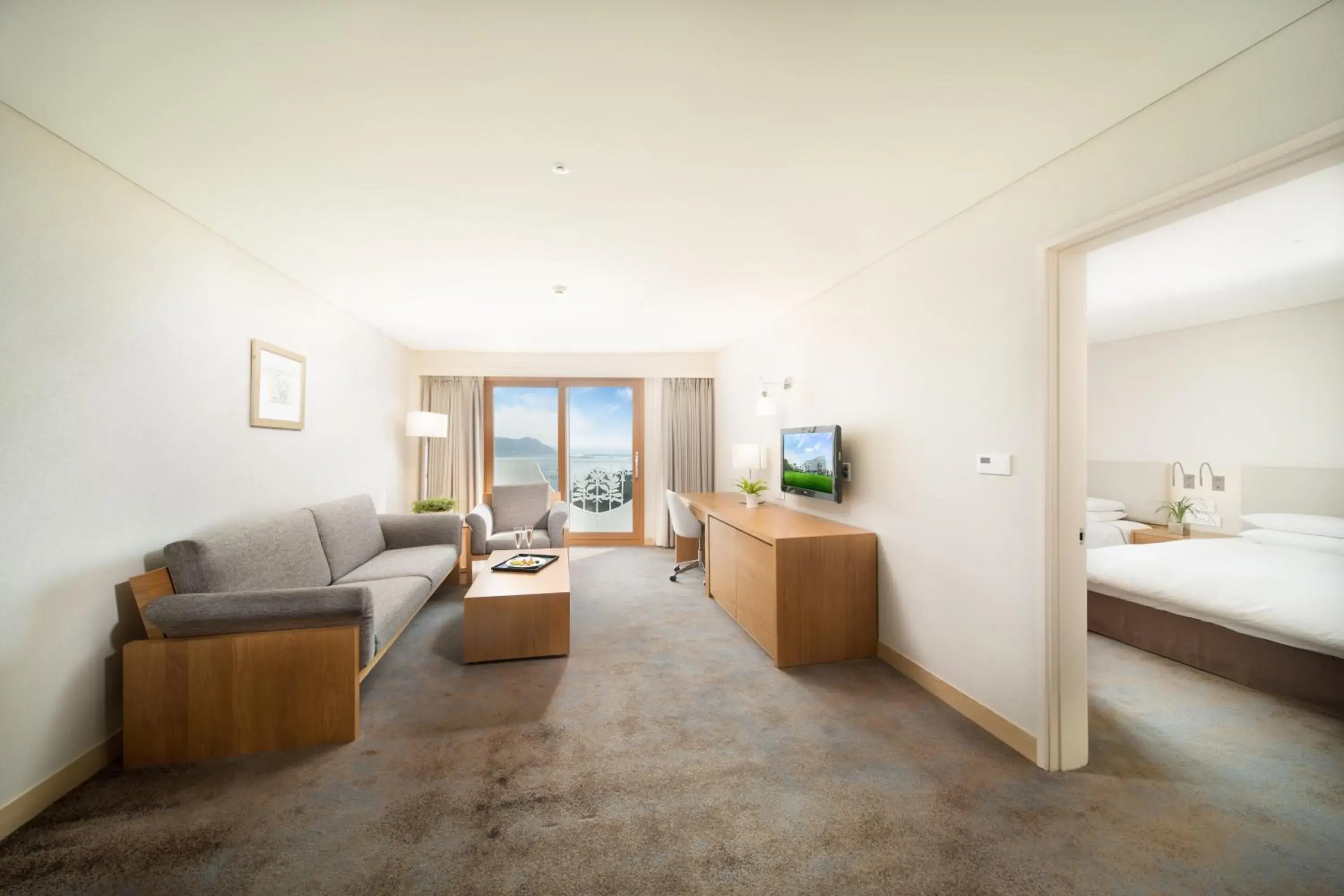 Bed in Seogwipo KAL Hotel Bed in Seogwipo KAL Hotel