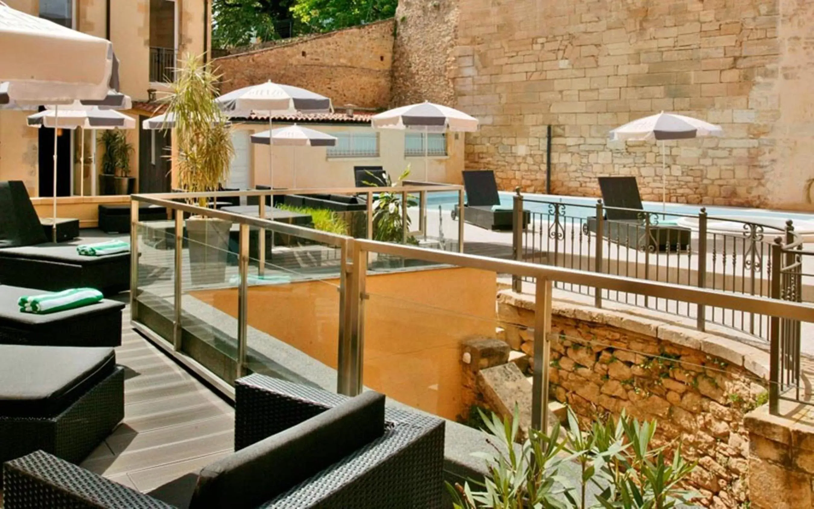 Pool View in Plaza Madeleine & Spa