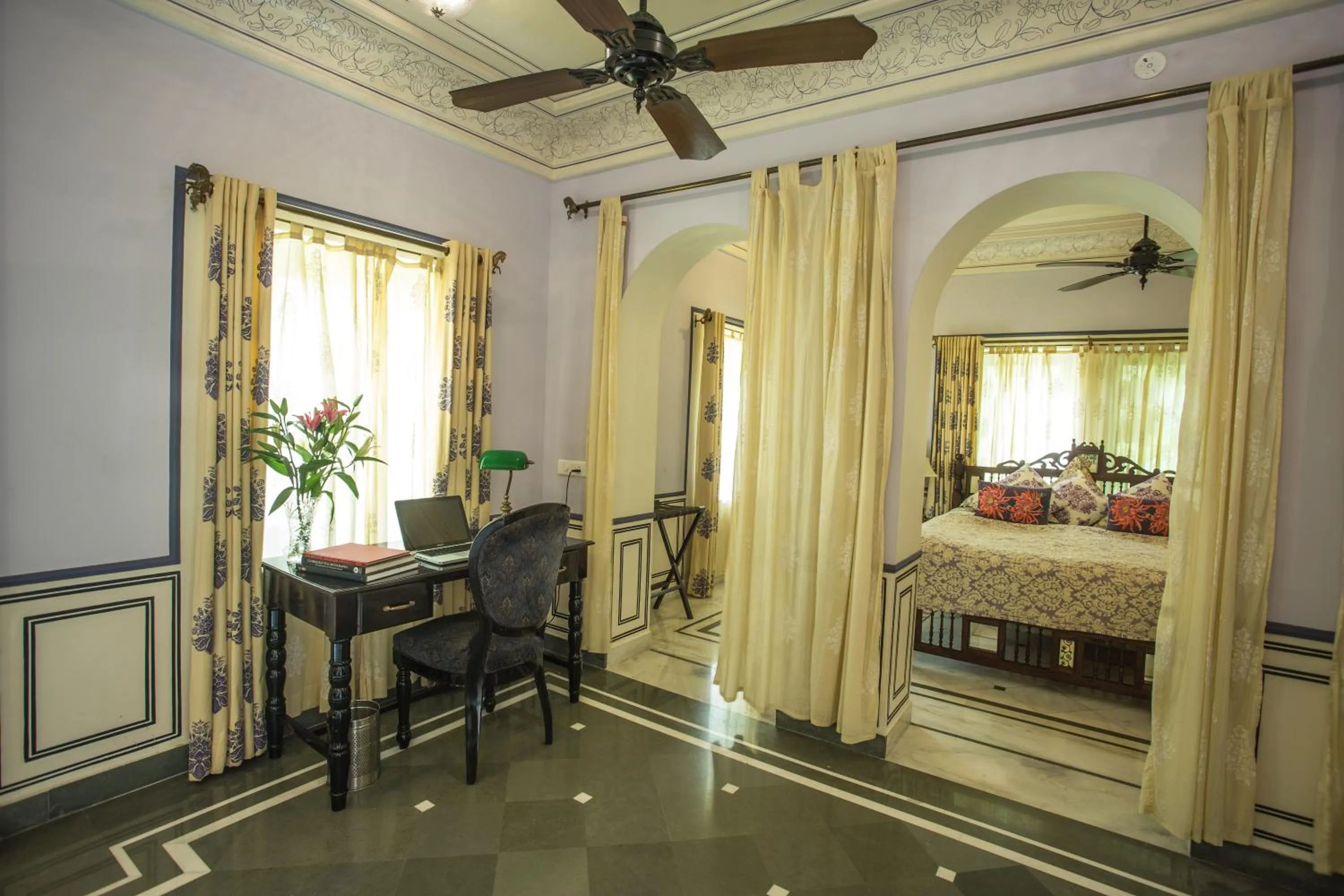 Bedroom, Bed in Royal Heritage Haveli - By Leisure Hotels
