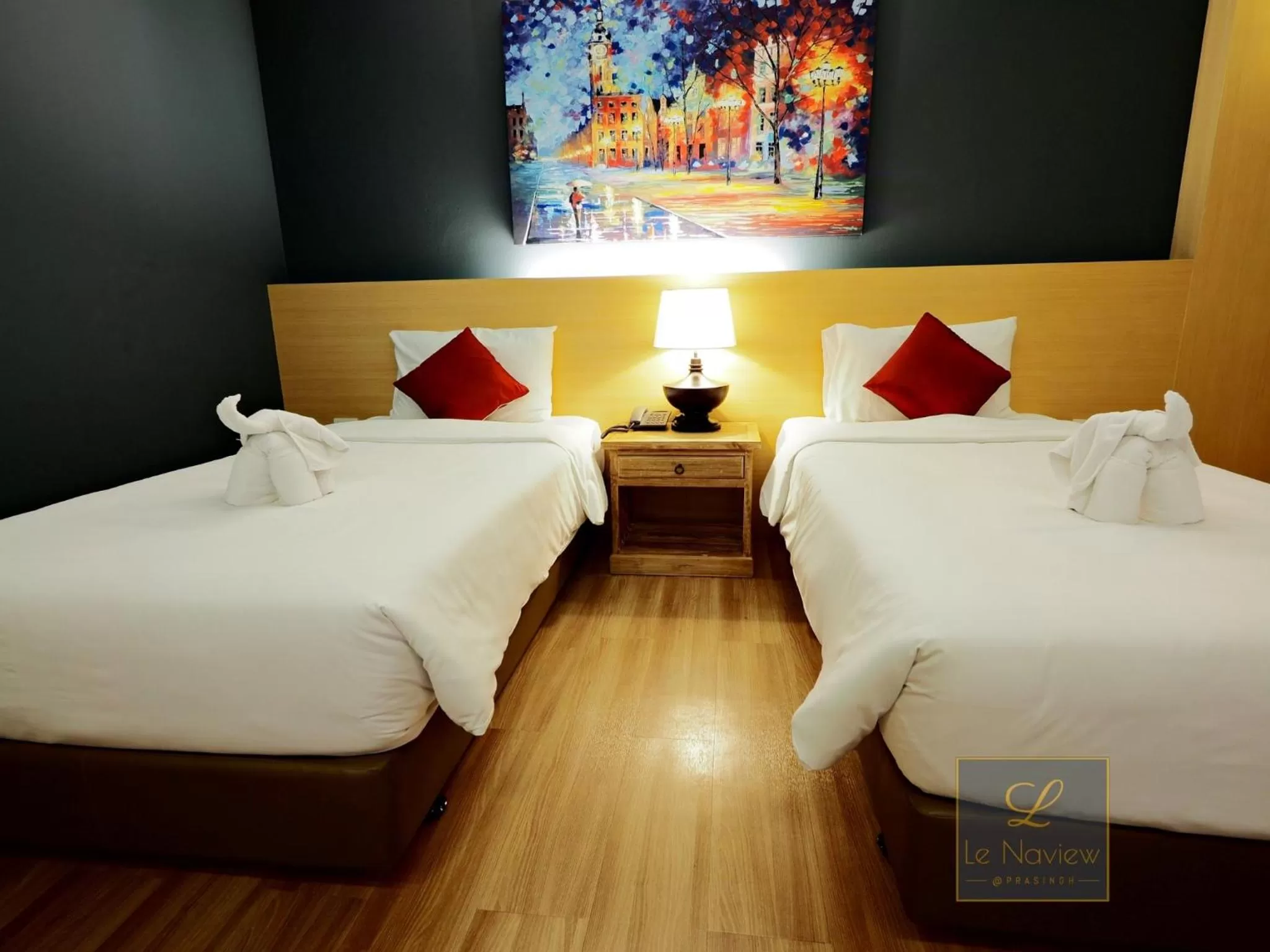 Bed in Le Naview @Prasingh