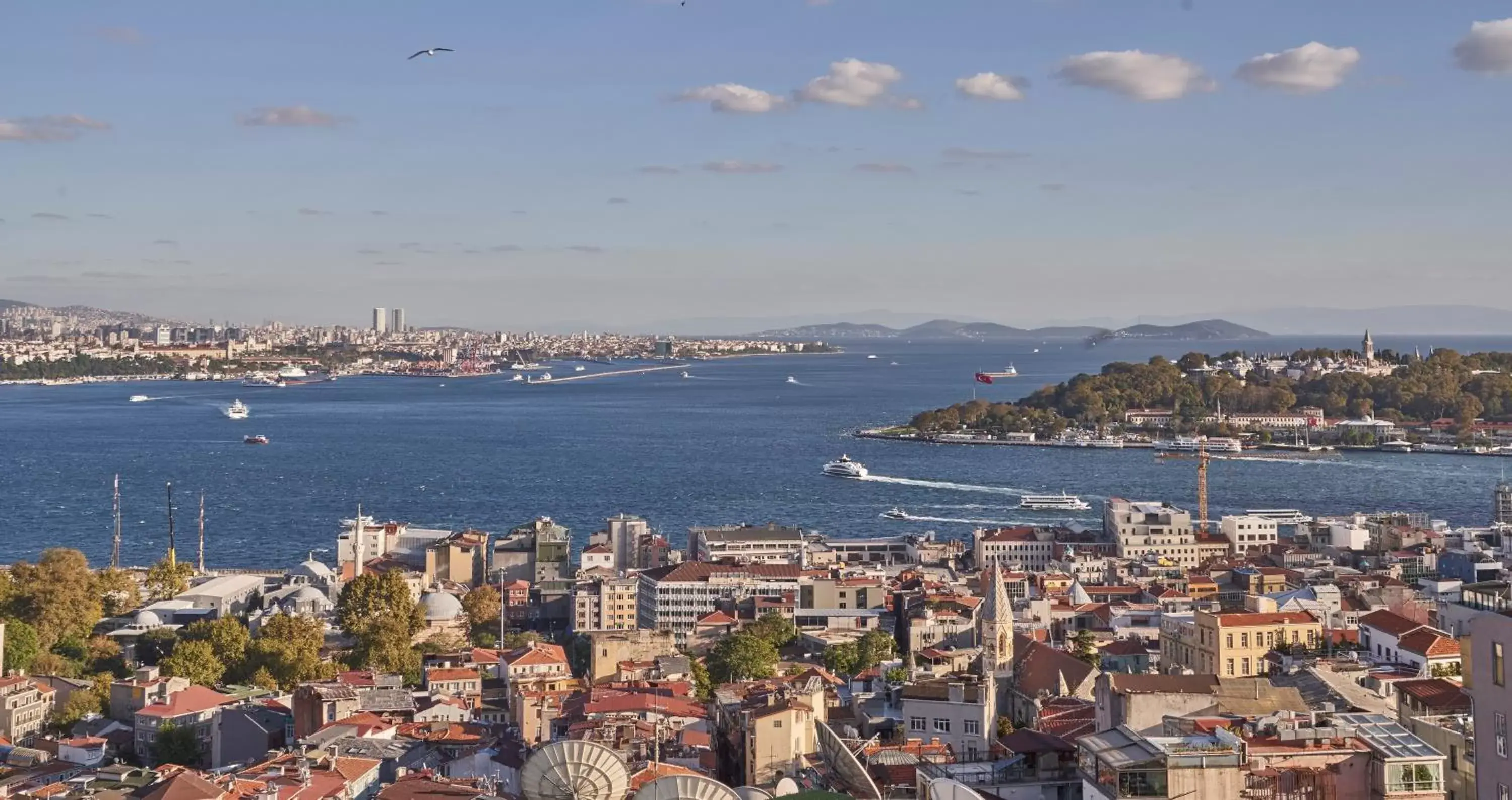 Sea view, Bird's-eye View in Richmond Istanbul