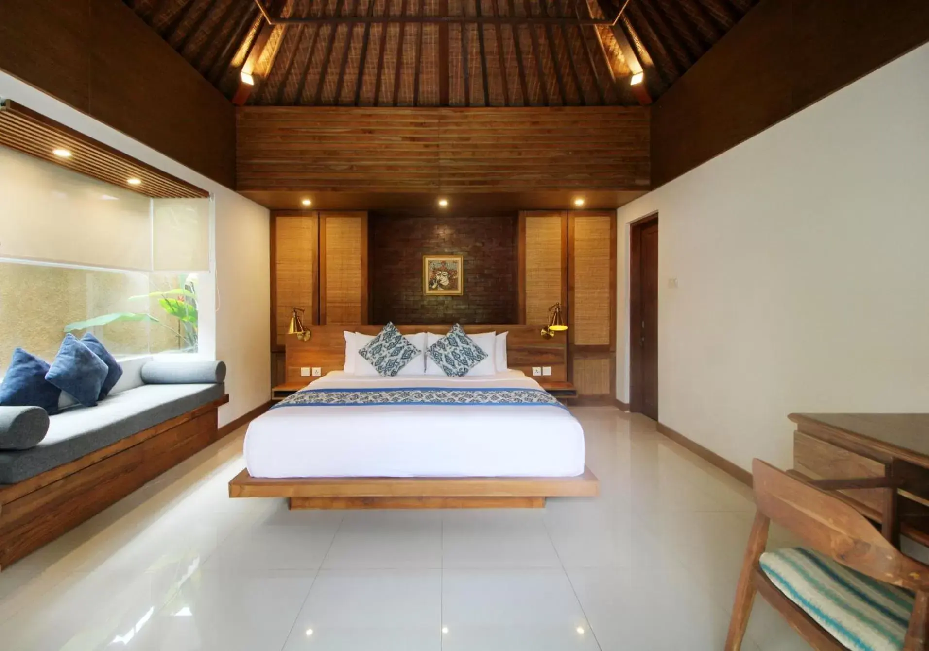 Bed in Sagara Villas and Suites Sanur