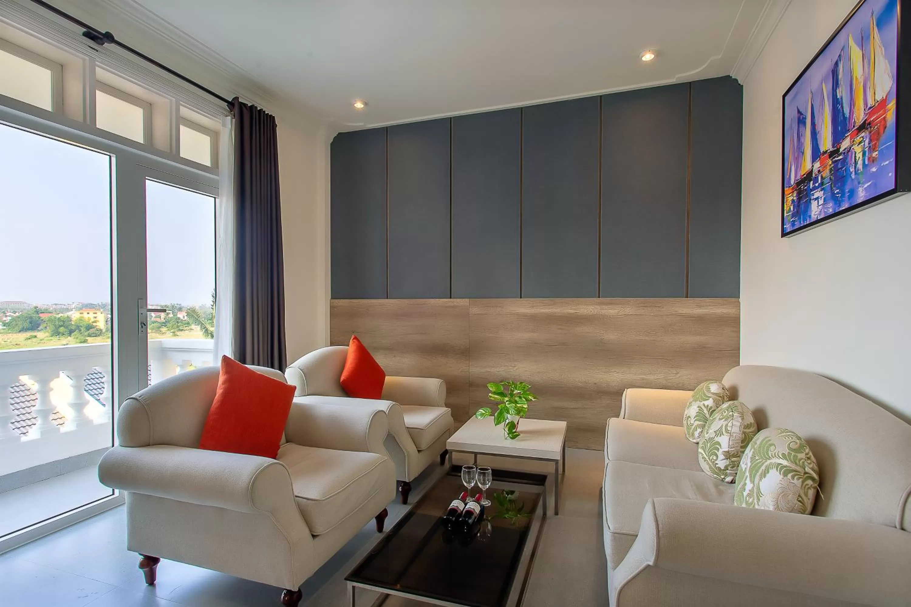 Living room in Hoi An Aurora Riverside Hotel and Spa