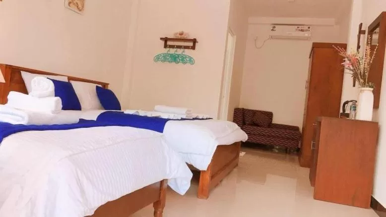 Triple Room with Pool View in Mirissa Blue Whale Holiday Hotel