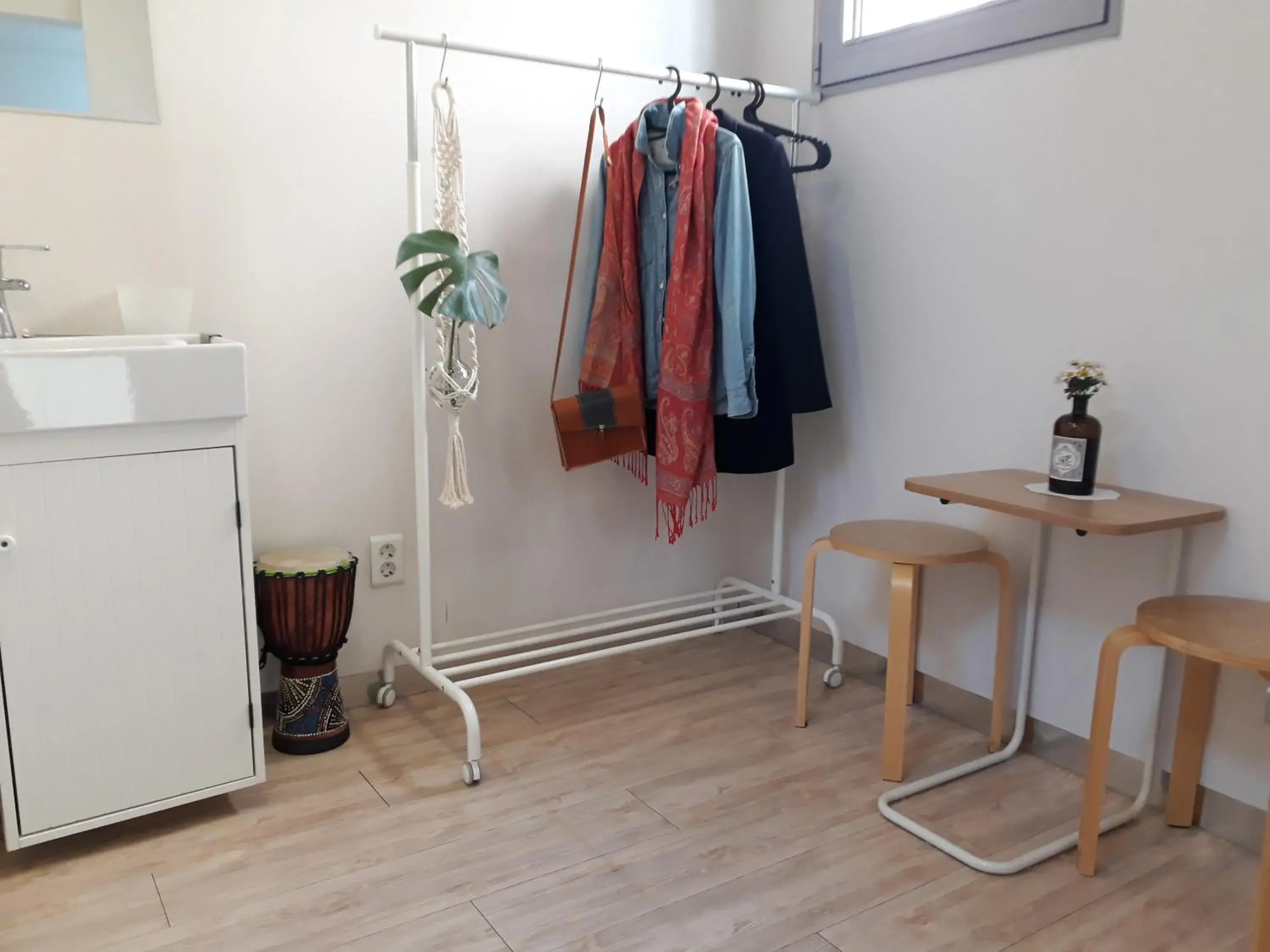 Seating area in Inside Busan Hostel