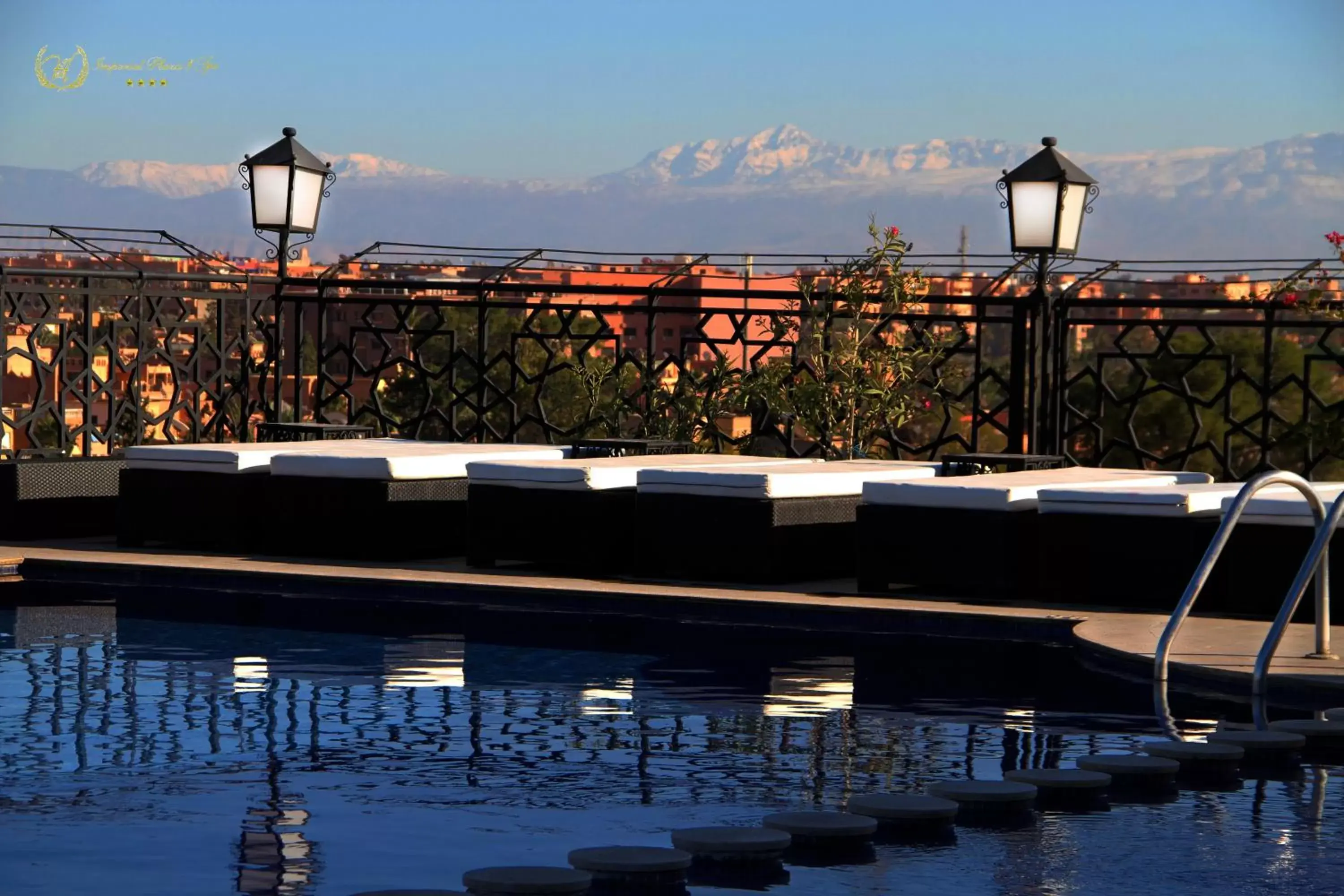 Balcony/Terrace, Swimming Pool in Hotel Imperial Plaza & Spa