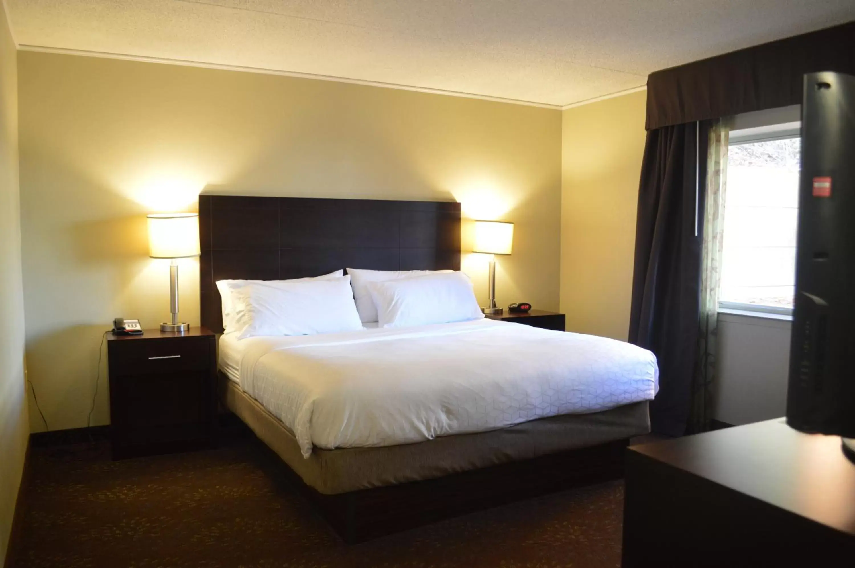 Bed, Room Photo in Holiday Inn Express Hotel & Suites Pittsburgh Airport, an IHG Hotel