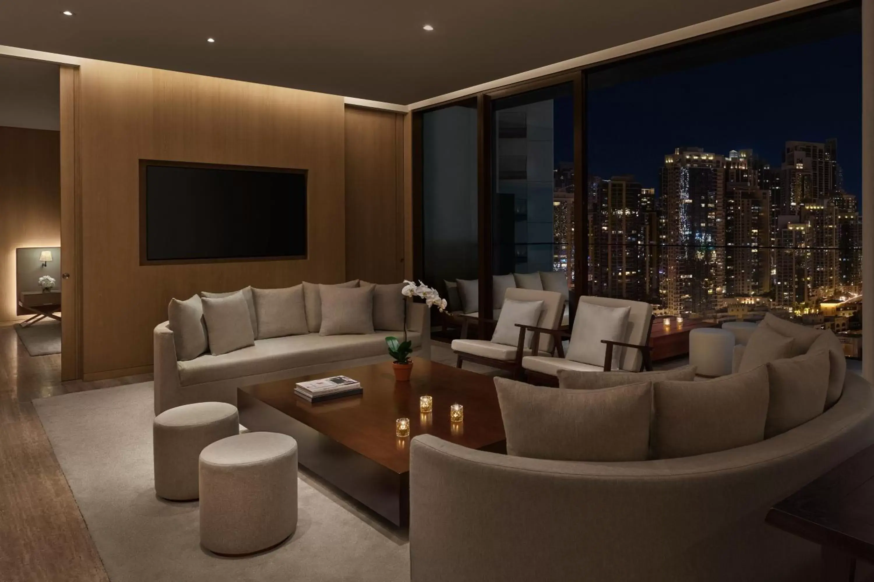 Living room in The Dubai EDITION