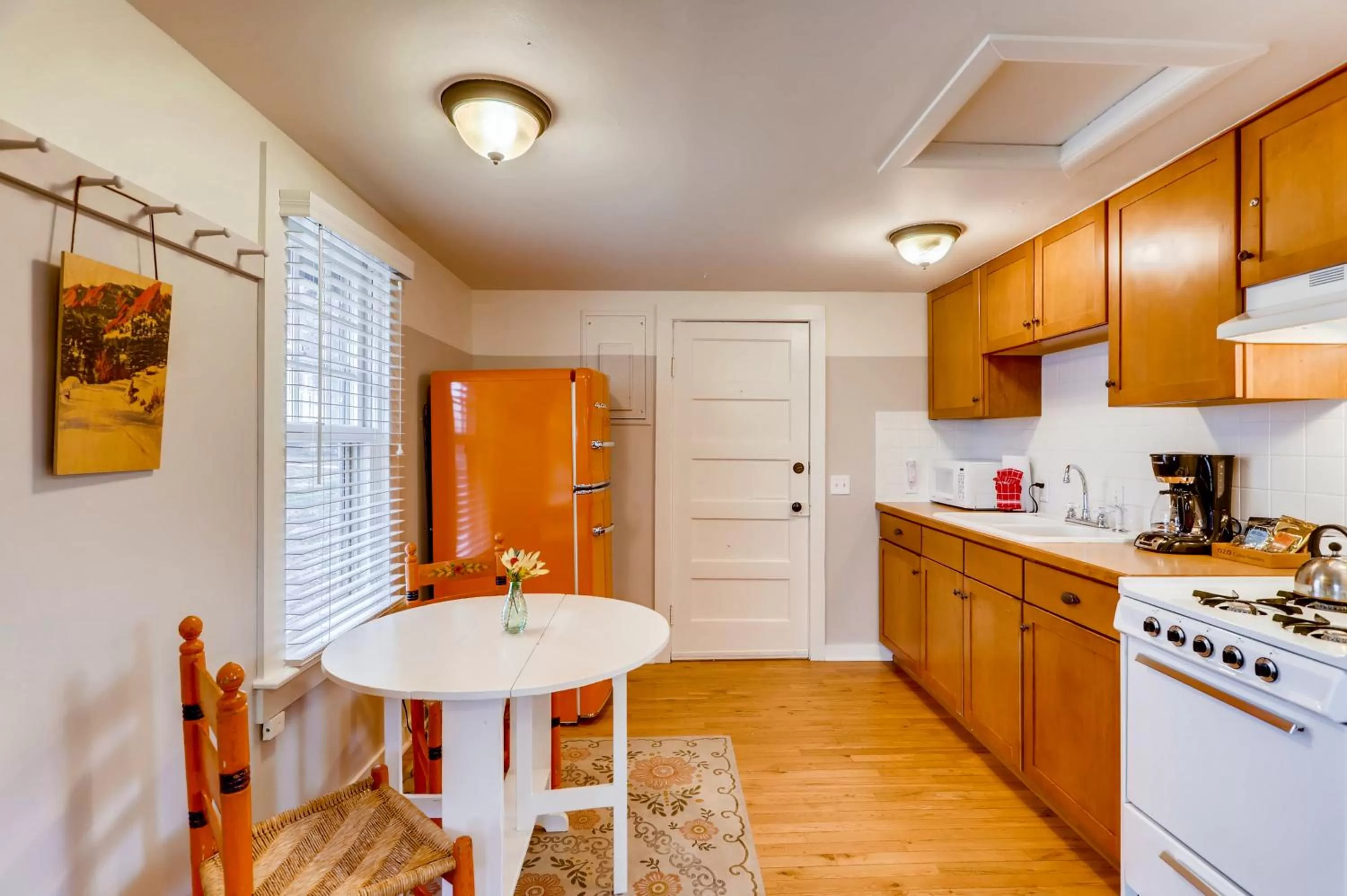 Kitchen or kitchenette in Colorado Chautauqua Cottages
