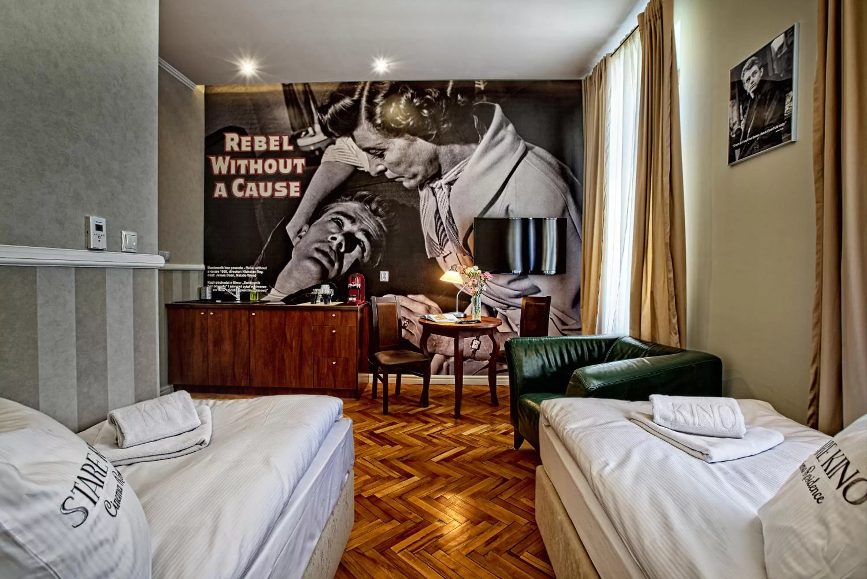 Bed in Stare Kino Cinema Residence