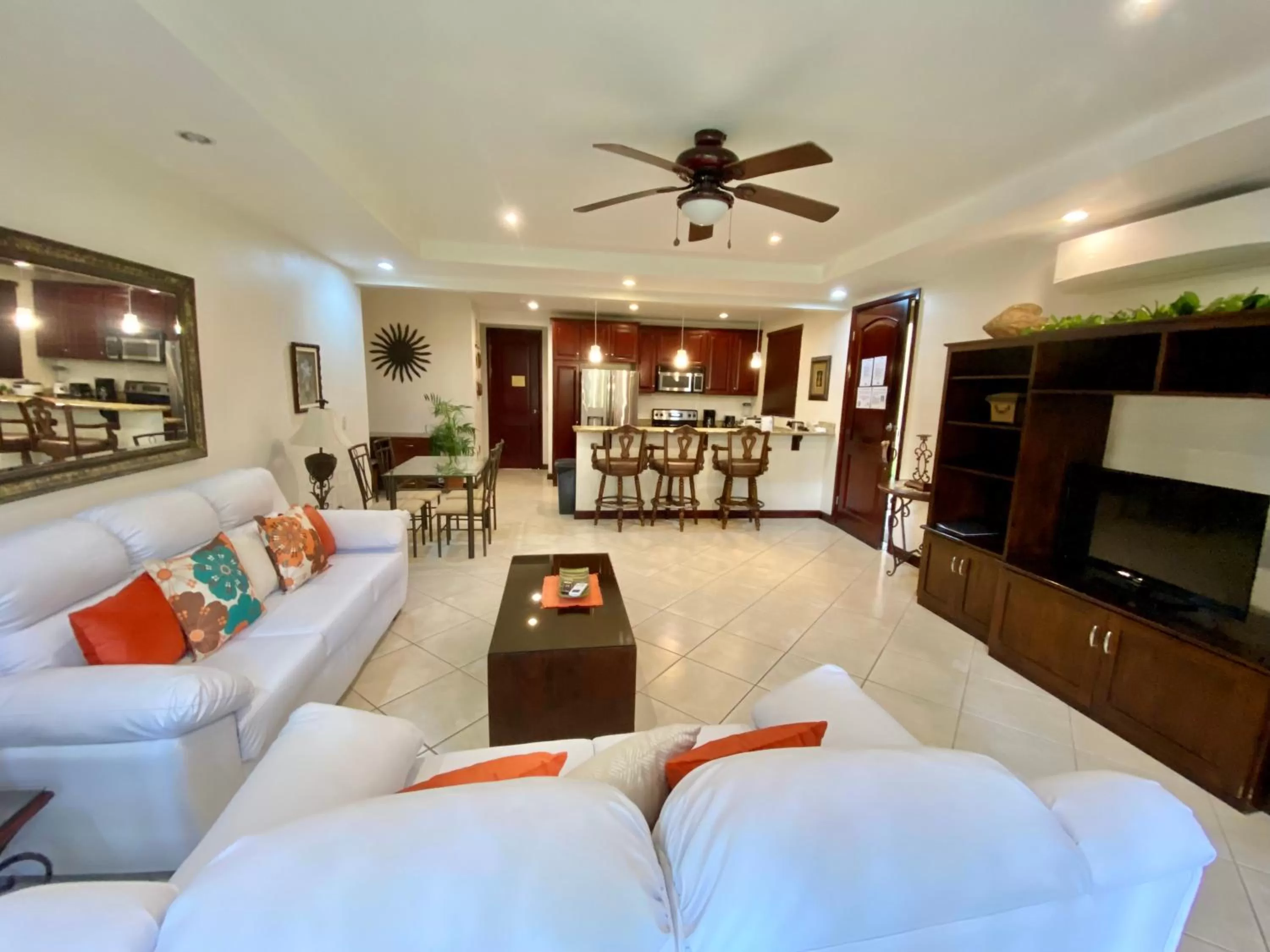 Living room in Monte Carlo Luxury Condominiums