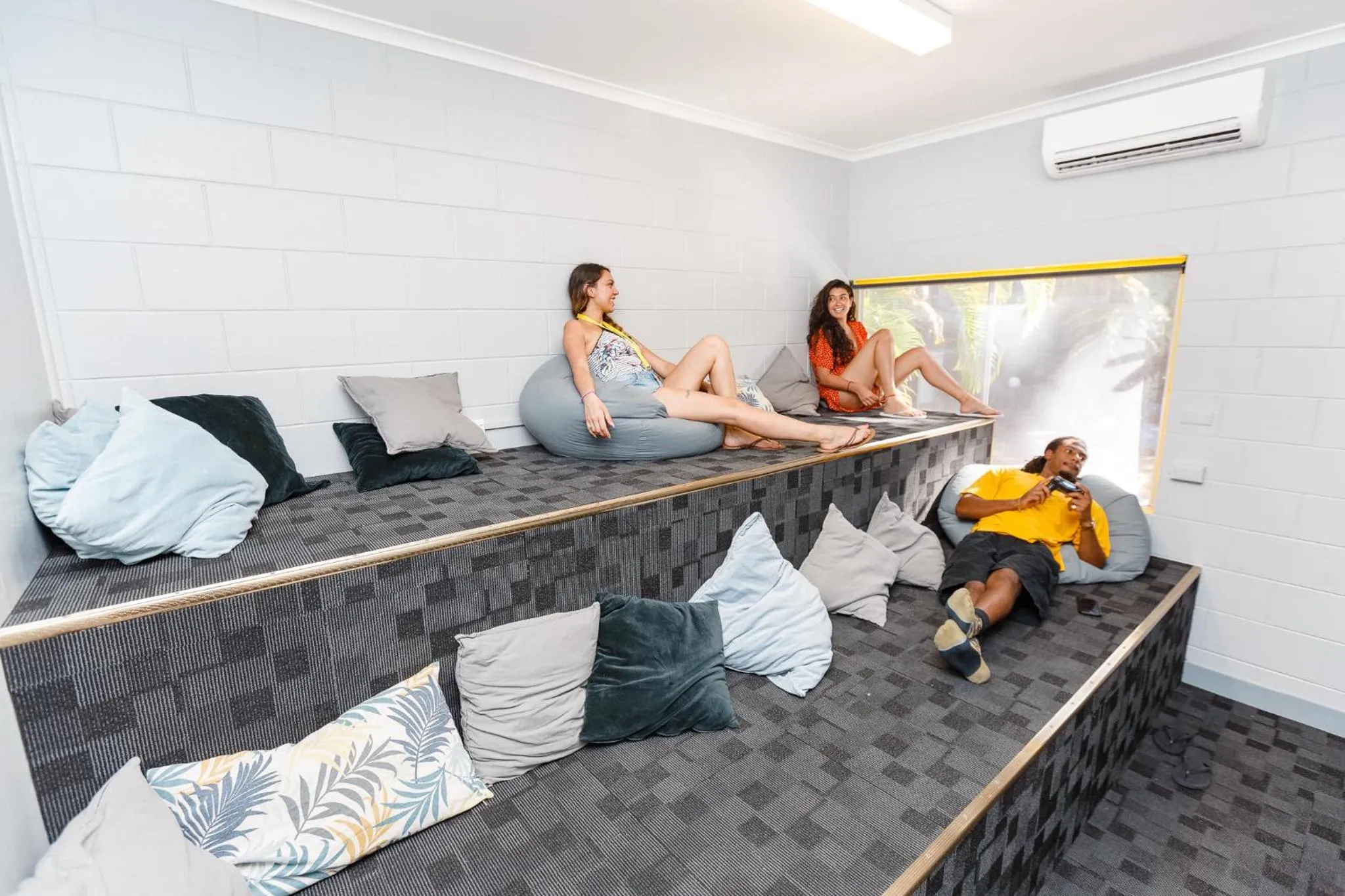 Communal lounge/ TV room in Mad Monkey Village