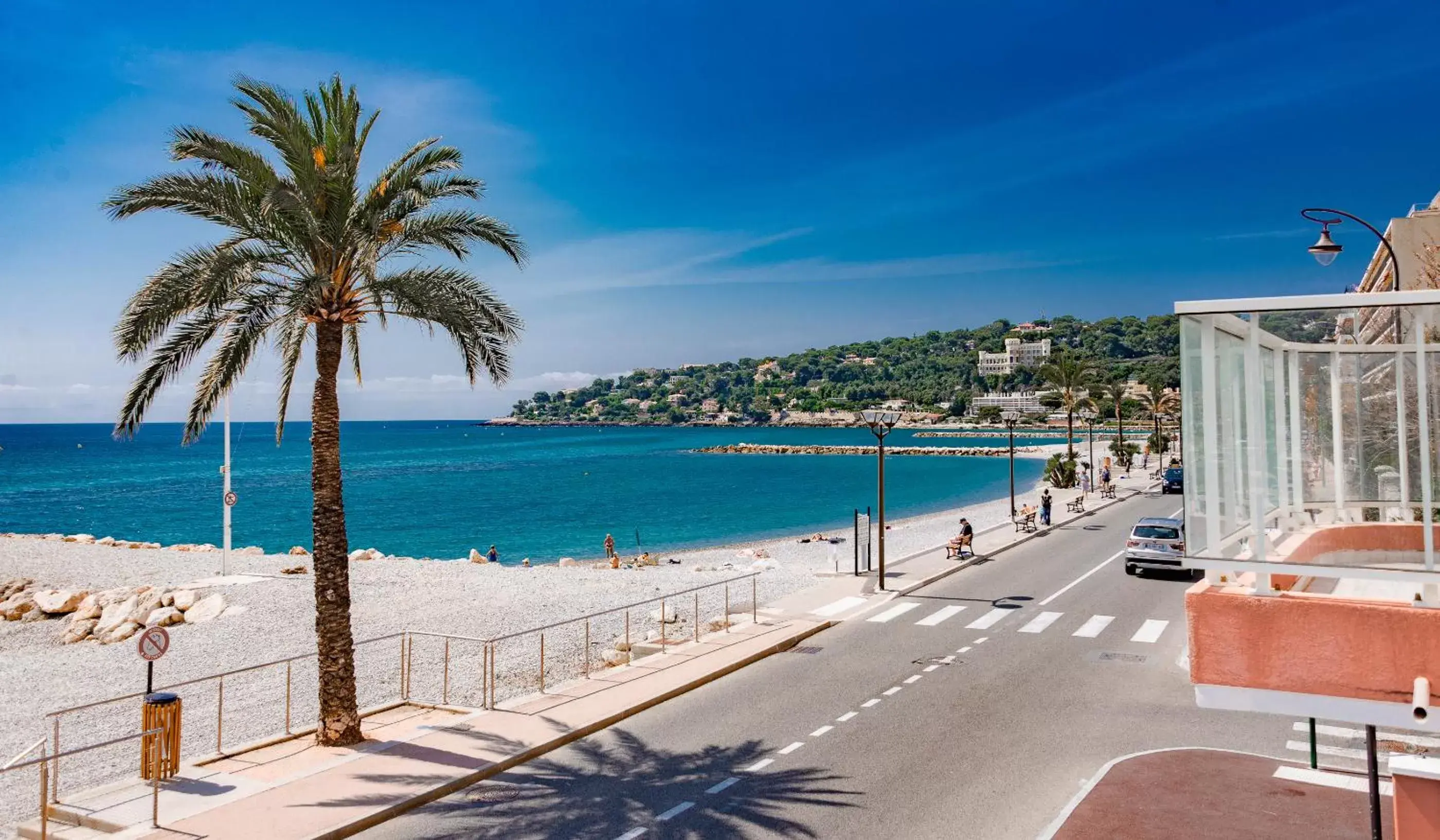 Sea view in Hotel et Appartements Reine D'Azur