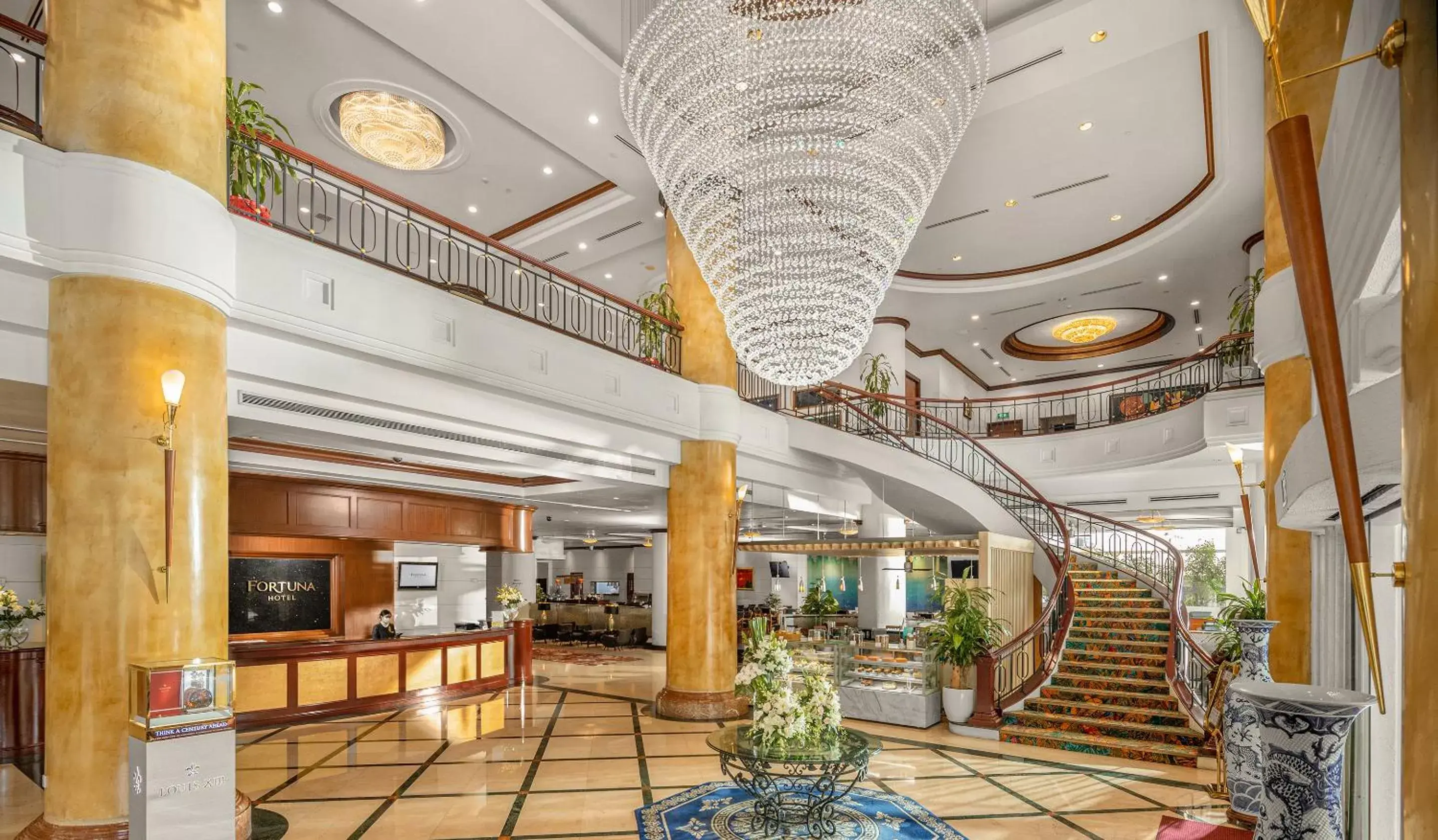 Lobby or reception in Fortuna Hotel Hanoi