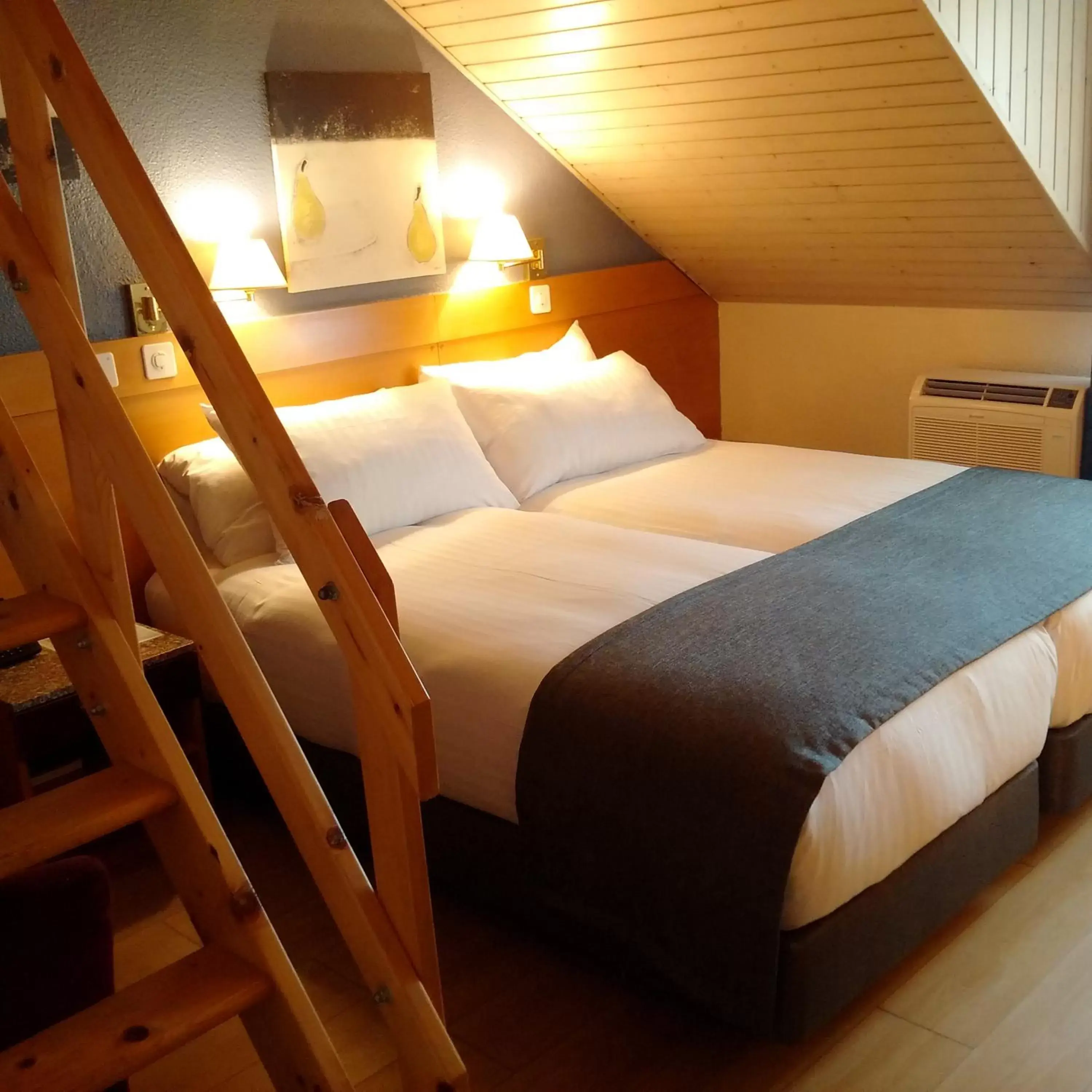 Photo of the whole room, Bed in Hotel des Alpes