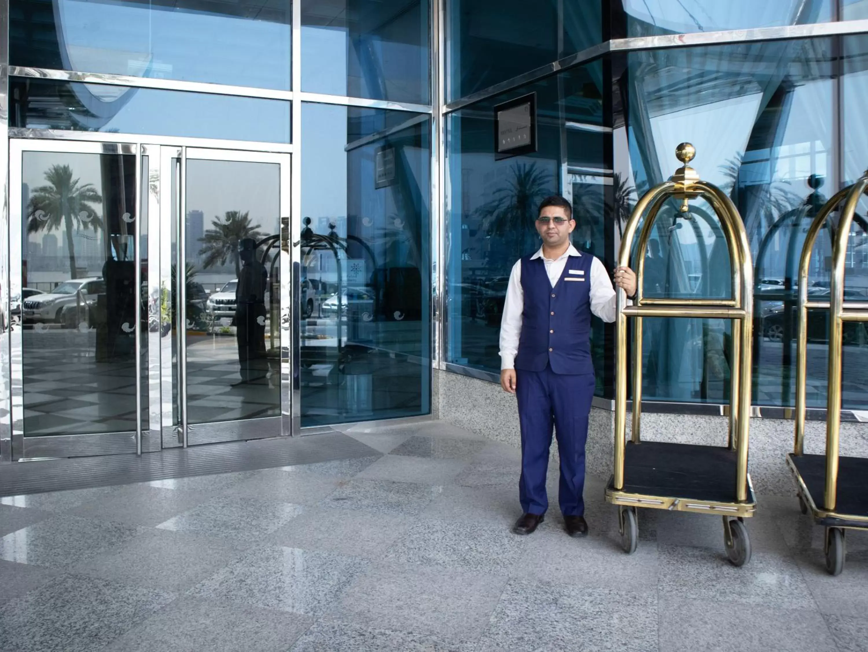 concierge in Corniche Hotel Sharjah