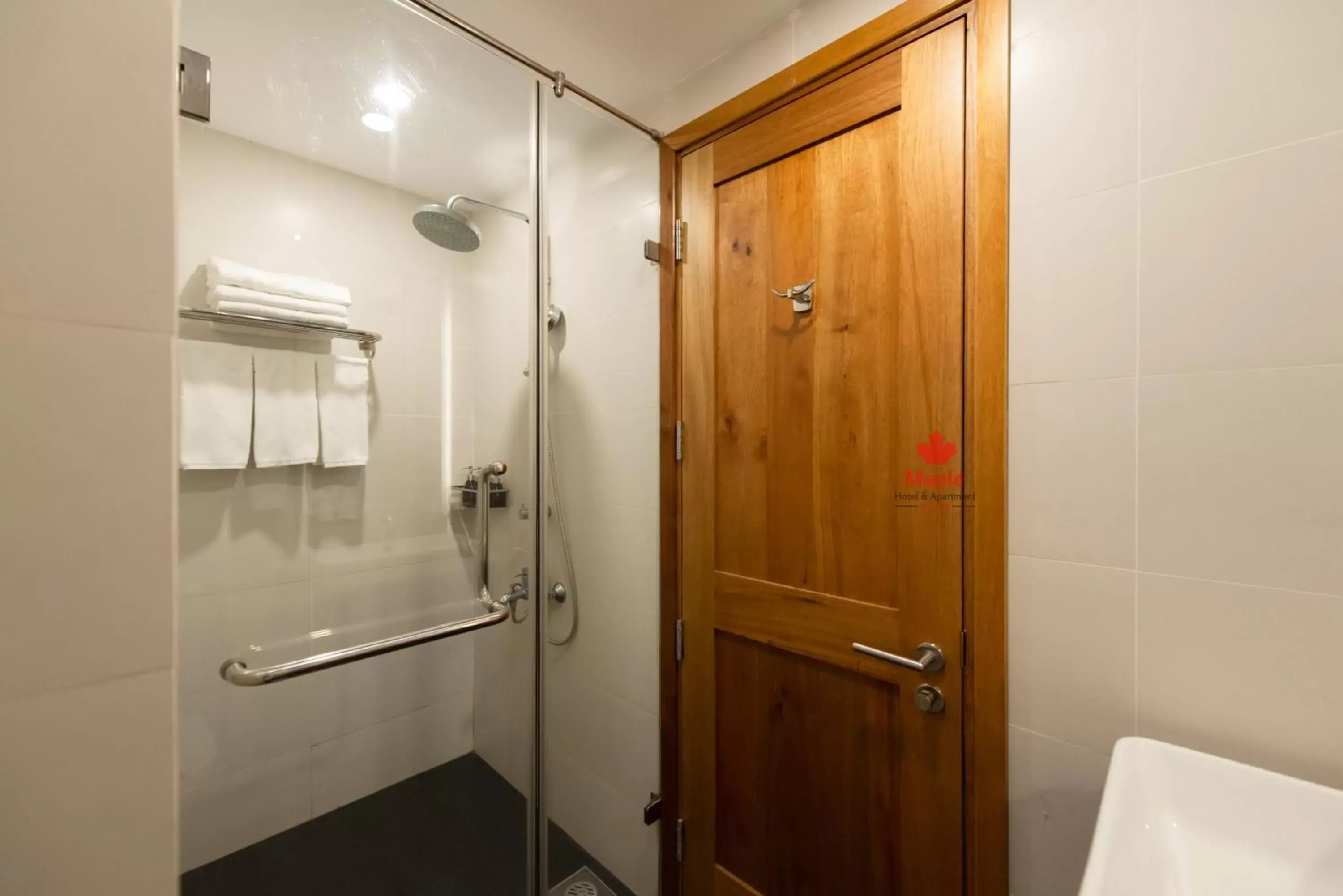 Shower, Bathroom in Maple Hotel & Apartment