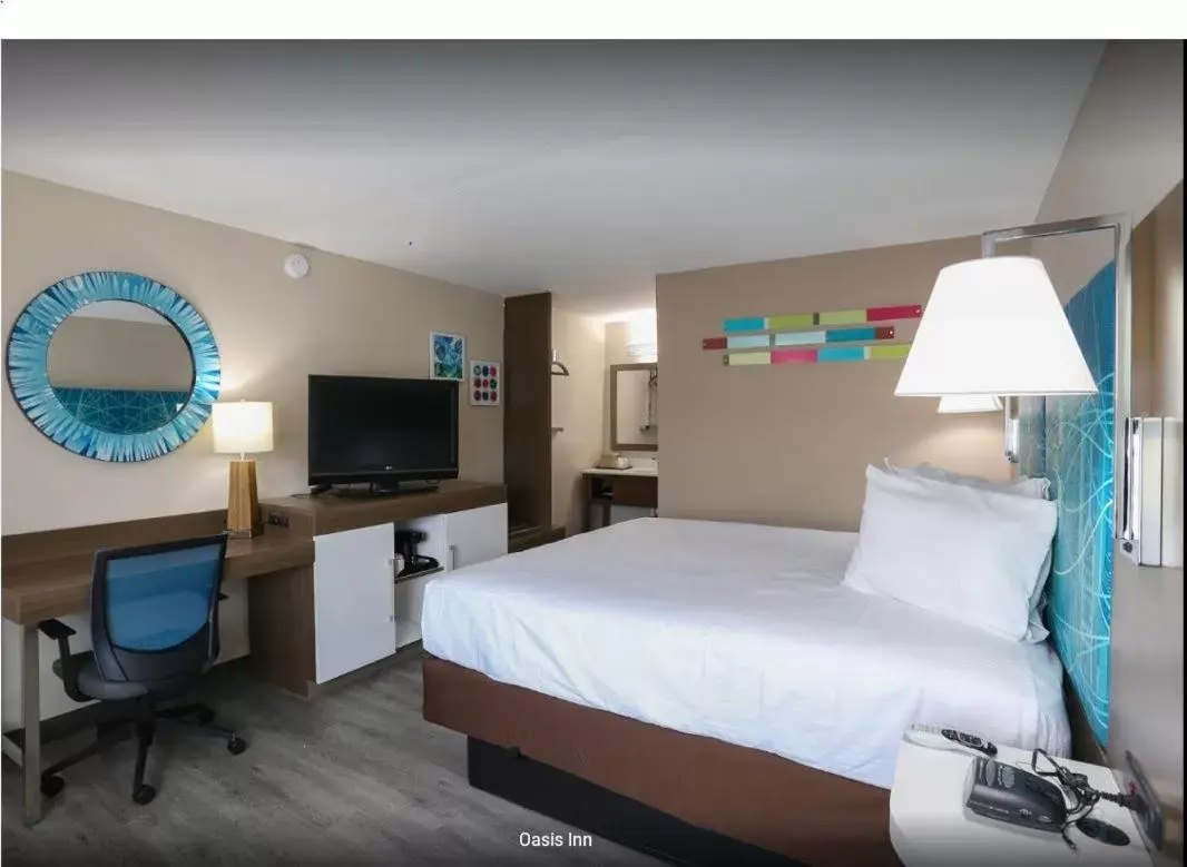 Bed in Oasis Inn Bed in Oasis Inn