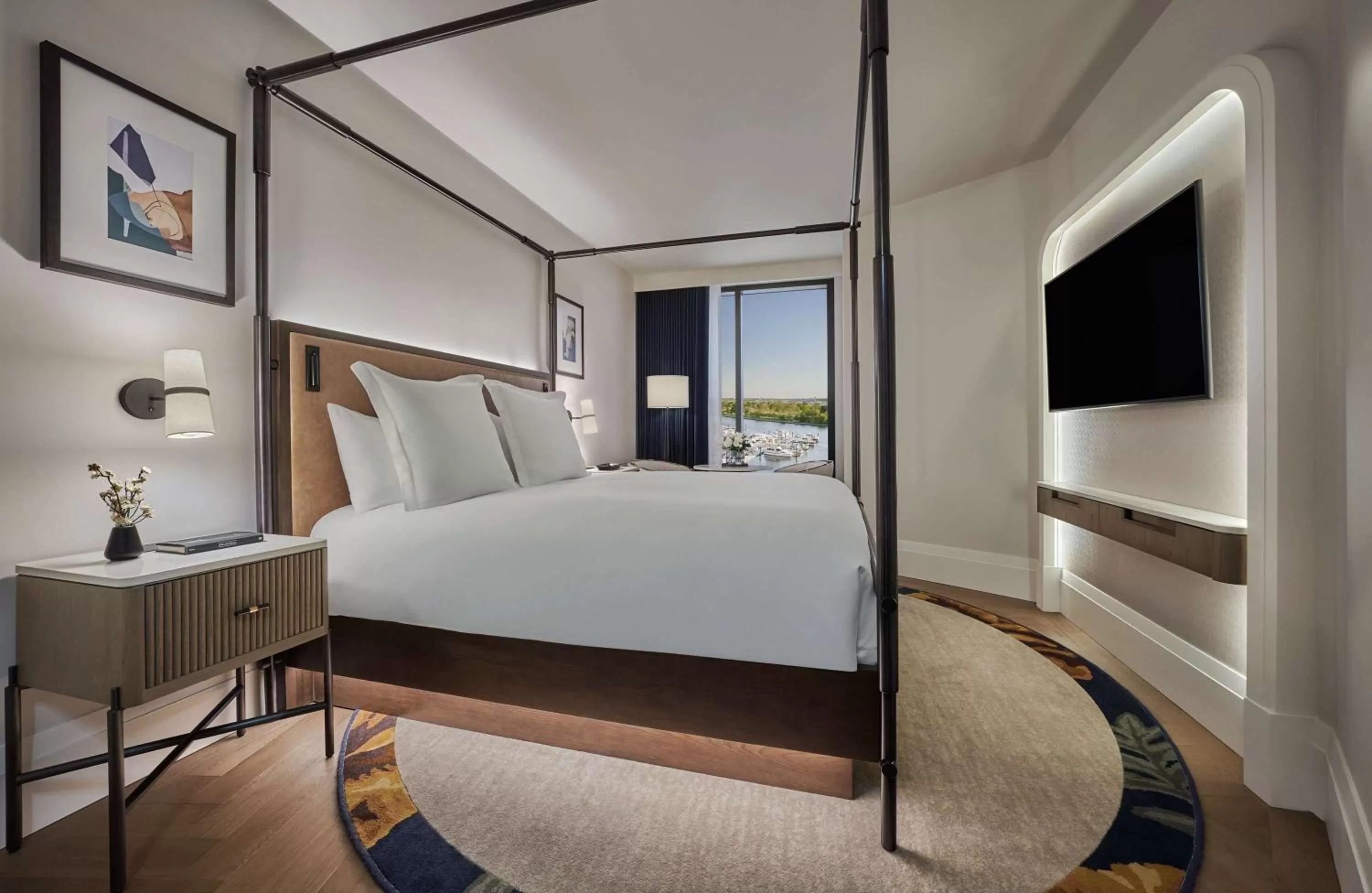 Bedroom, Bed in Pendry Washington DC - The Wharf