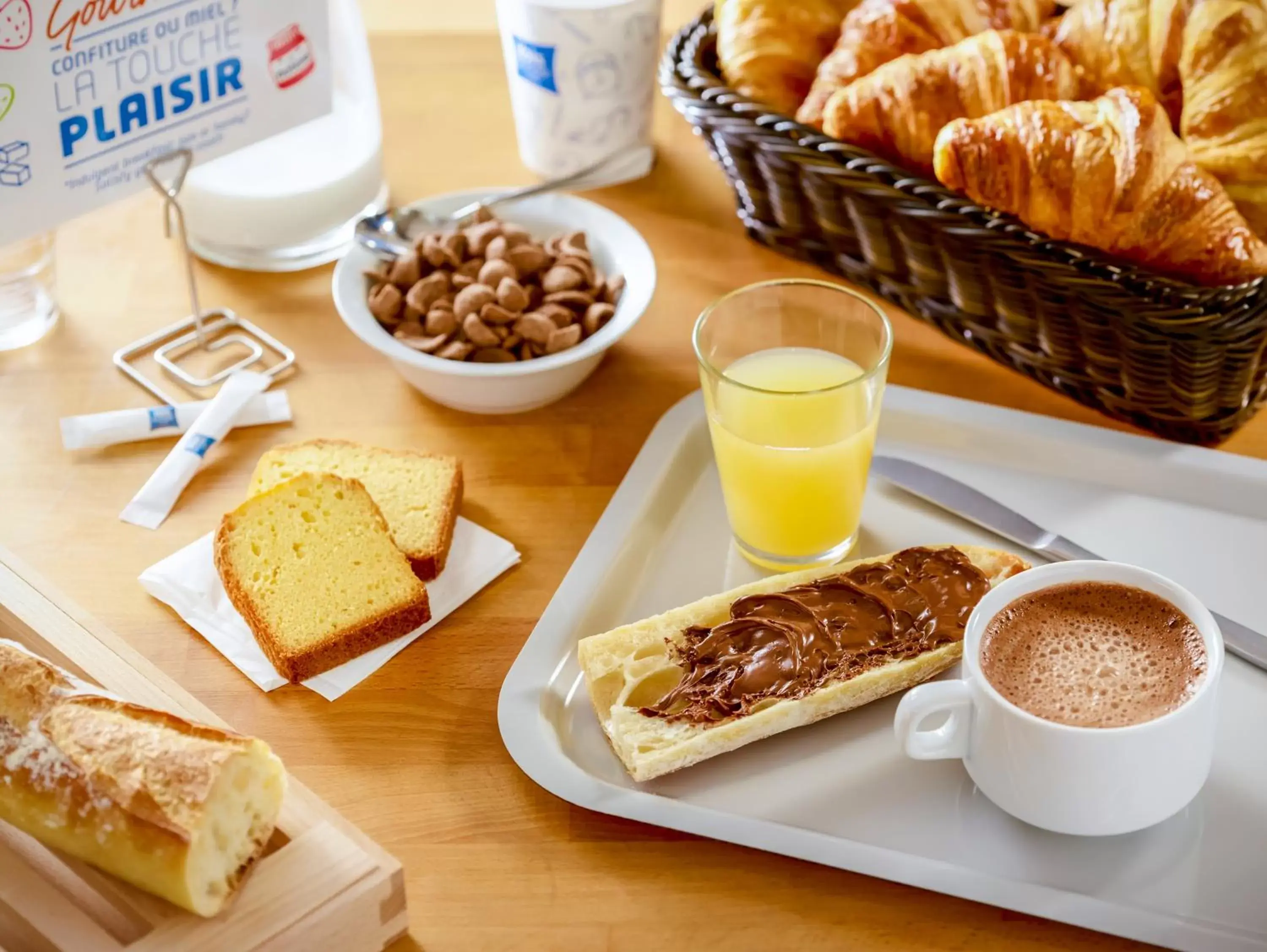 Buffet breakfast, Breakfast in ibis budget Metz Sud