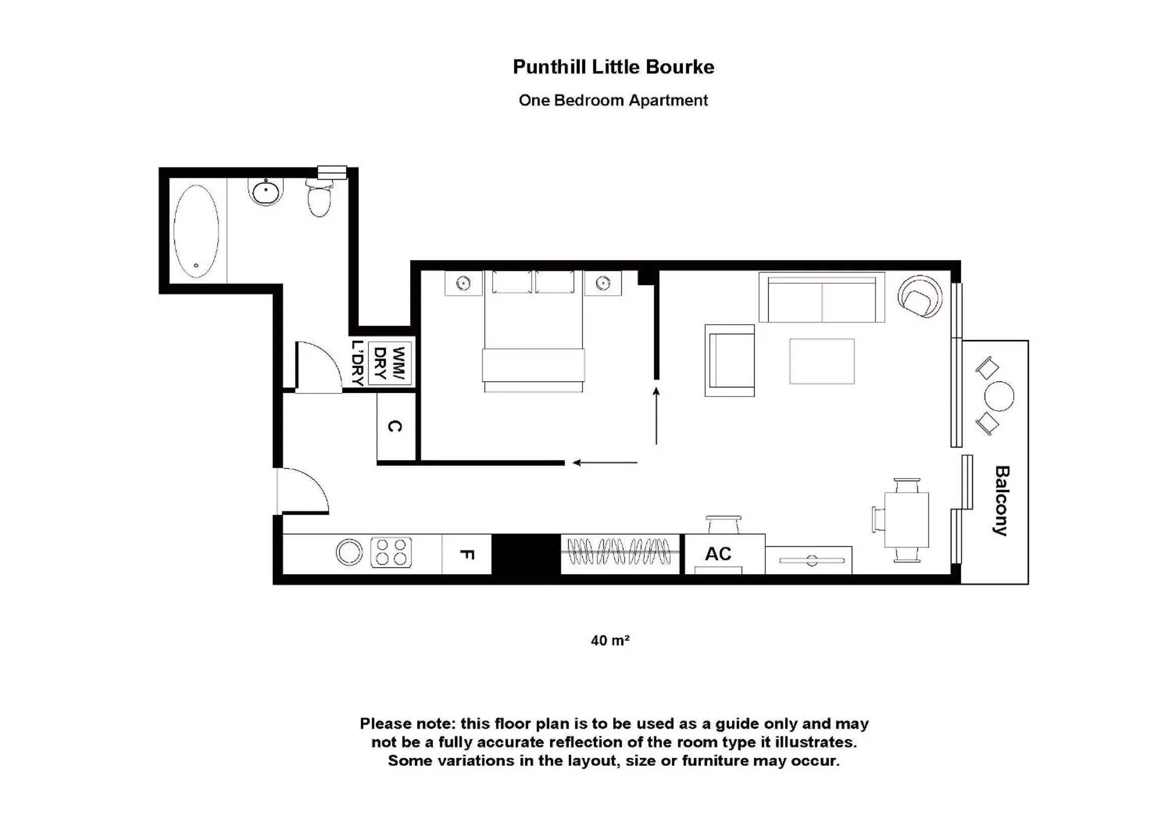 Other, Floor Plan in Punthill Apartment Hotel - Little Bourke