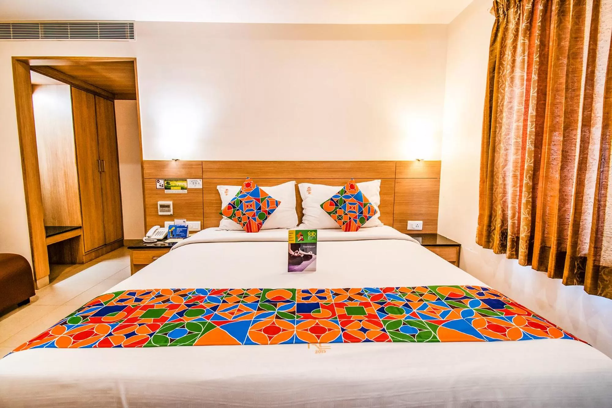 Bedroom, Bed in FabHotel Prime Royal Castle Gandhipuram