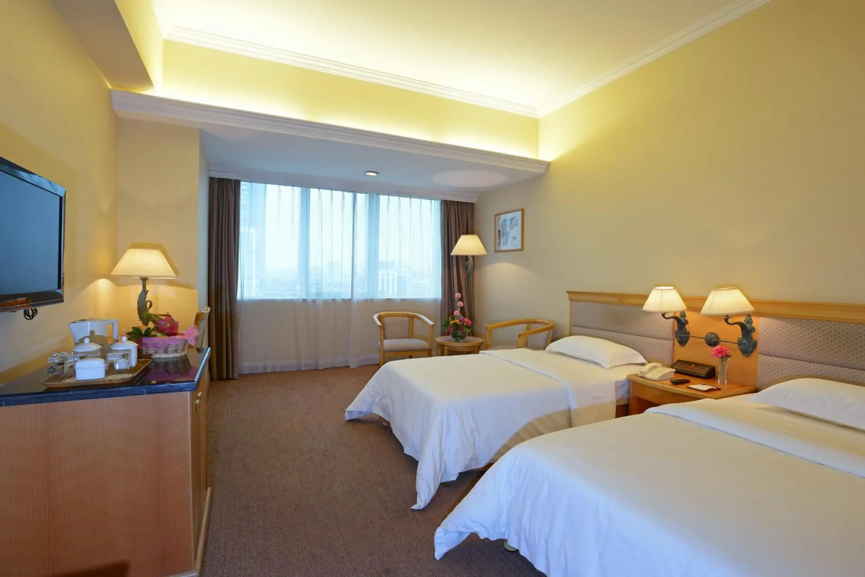 Elite Twin Room in Guangzhou New Century Hotel Elite Twin Room in Guangzhou New Century Hotel