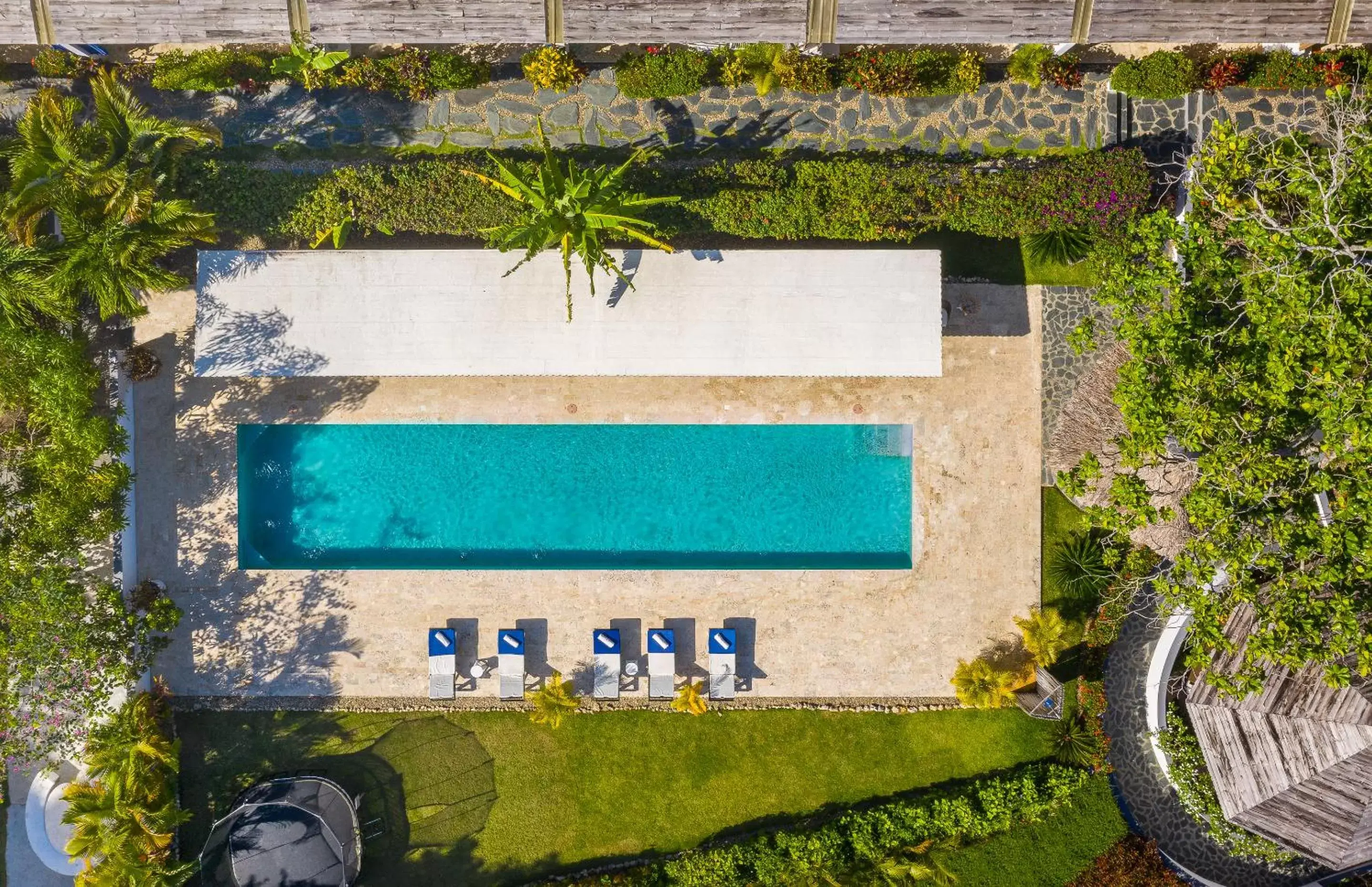 Bird's eye view, Pool View in El Encuentro Surf Lodge
